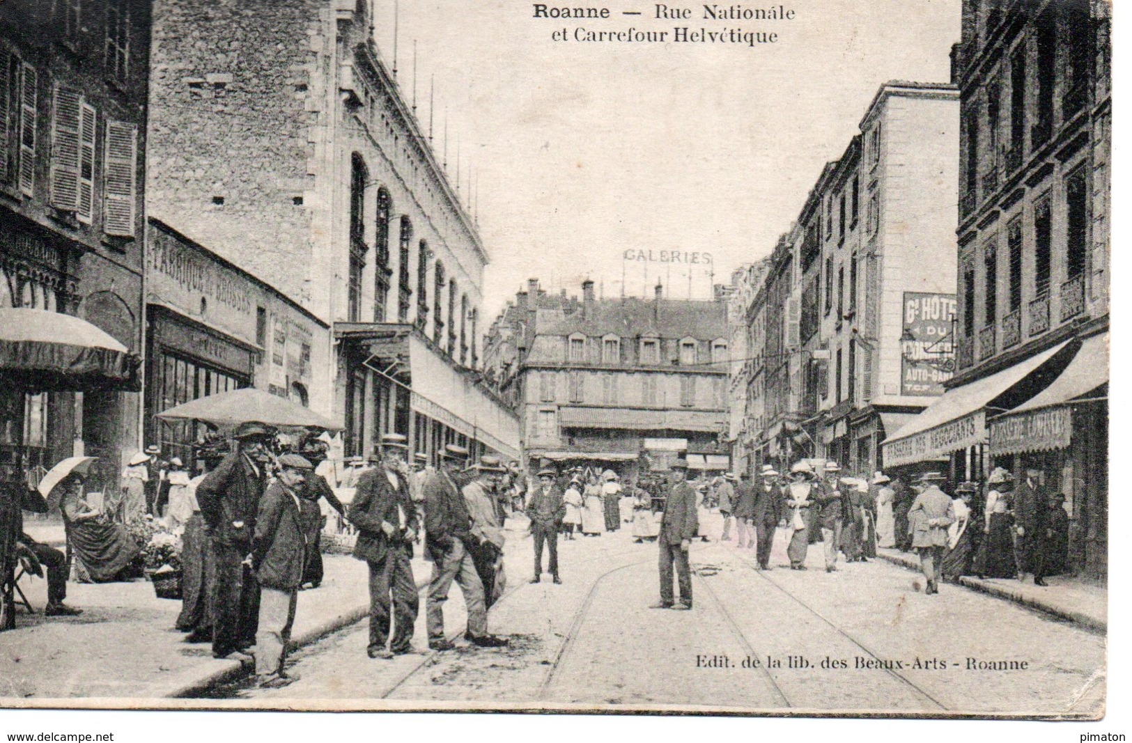 Roanne - Rue Nationale Et Carrefour Helvétique - Roanne