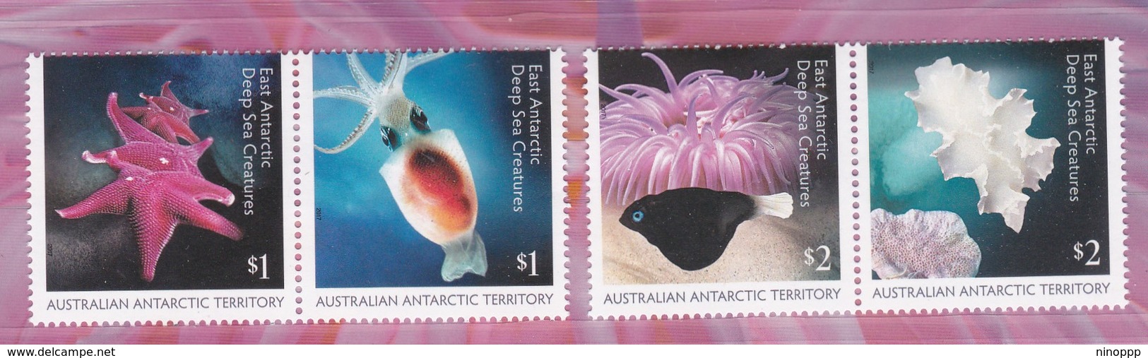 Australian Antarctic Territory 2017 East Antarctic Deep Sea Creatures  Set MNH - Ongebruikt