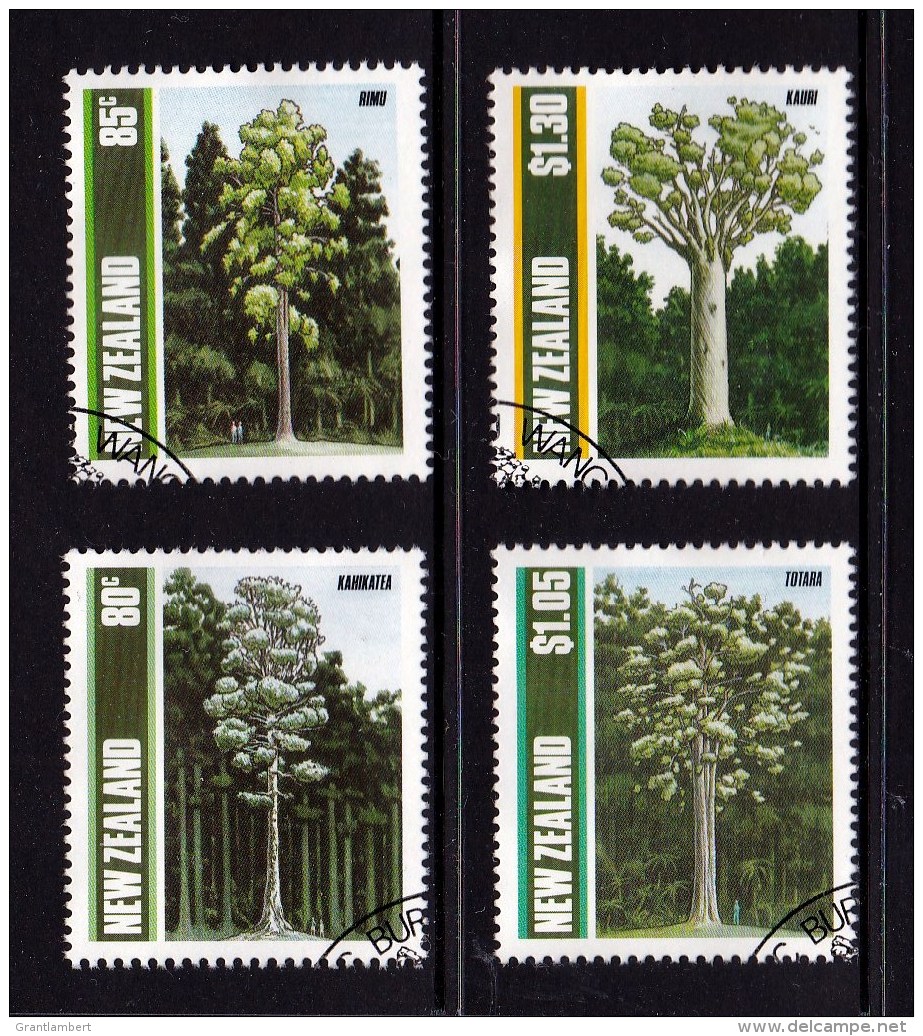 New Zealand 1989 Native Trees Set Of 4 Used - Used Stamps