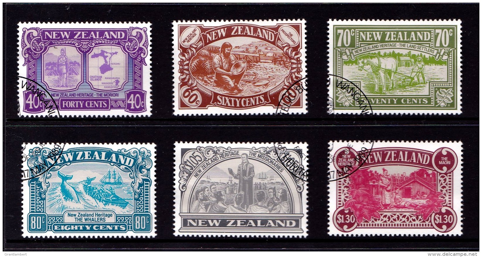 New Zealand 1989 Heritage - The People Set Of 6 Used - Gebraucht