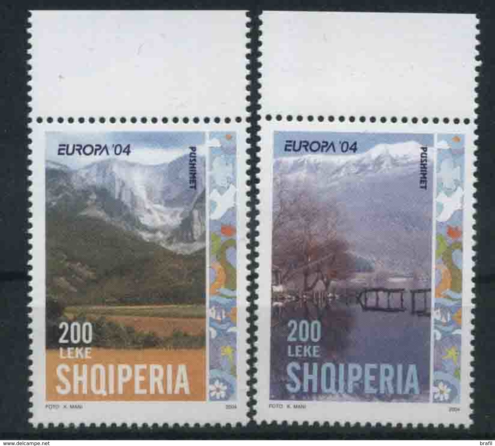 2004 Europa C.E.P.T., Albania , Serie Completa Nuova (**) - 2004