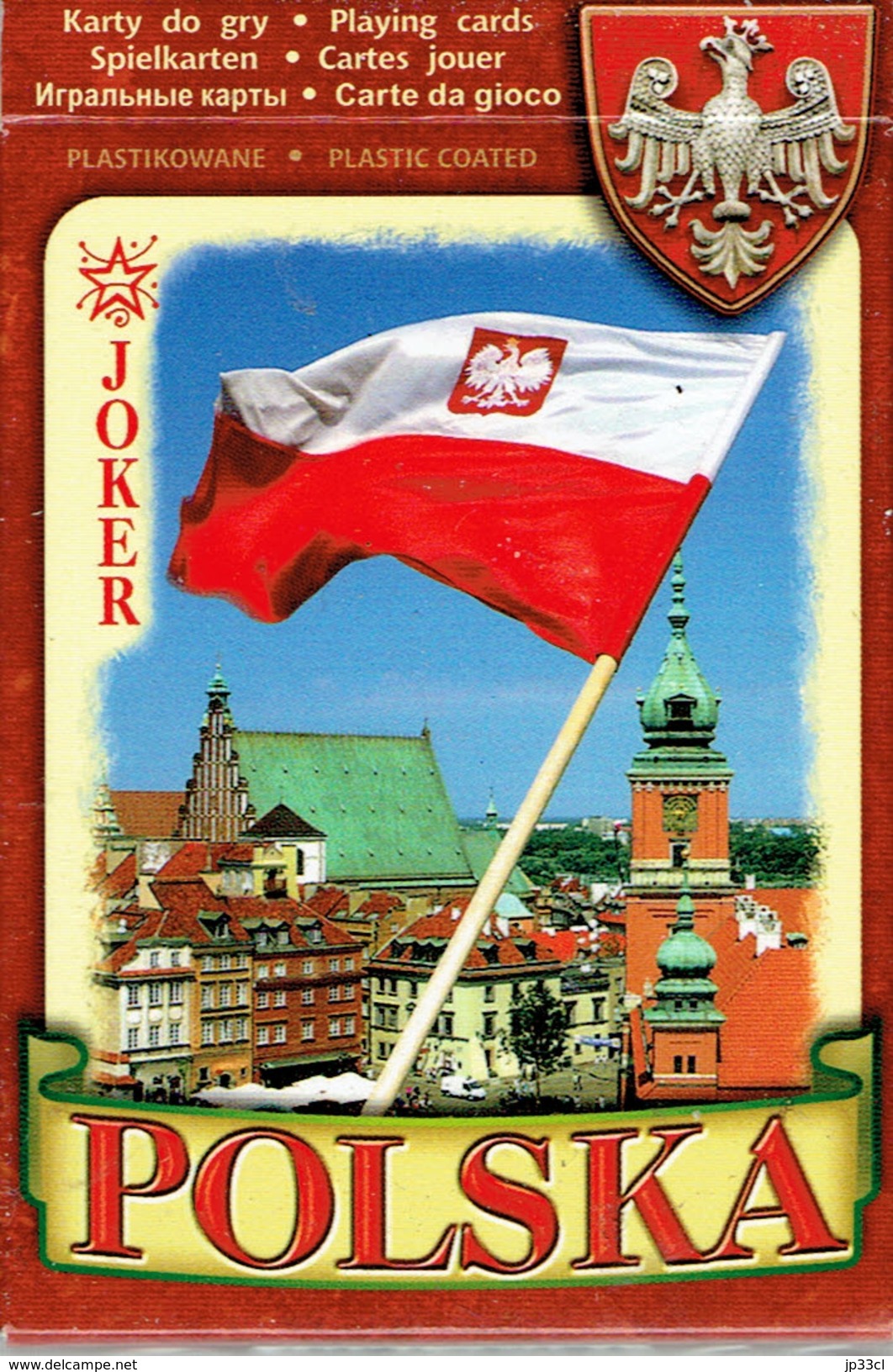 Jeu De 52 Cartes + 3 Jokers Pologne Polska Avec Photos De Monuments Polonais - 54 Kaarten