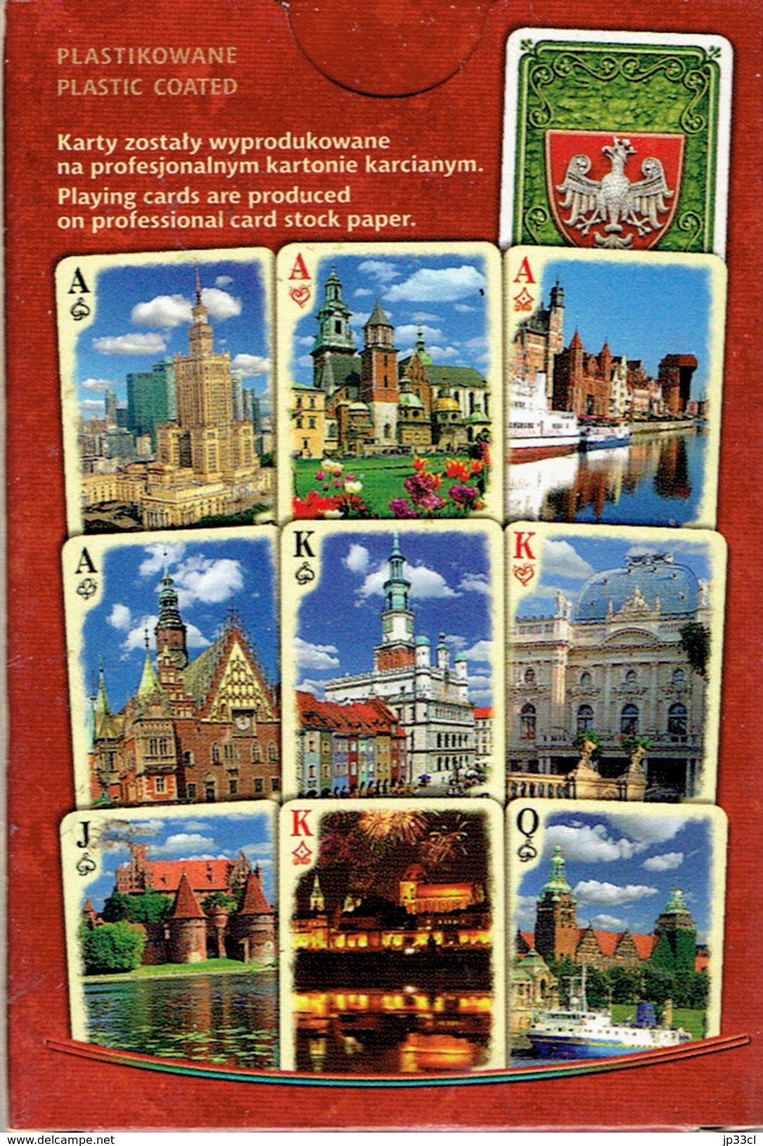 Jeu De 52 Cartes + 3 Jokers Pologne Polska Avec Photos De Monuments Polonais - 54 Cards