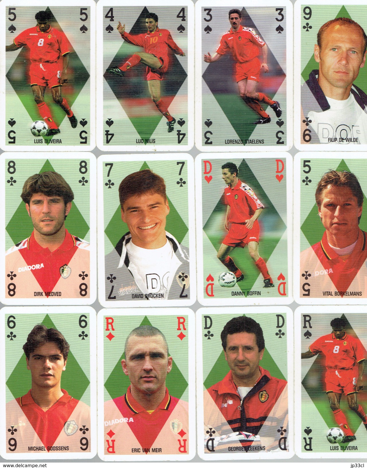 Jeu De Cartes Officiel Des Diables Rouges Officieel Kaartspel Rode Duivels (vers 1995/2000) - 54 Kaarten