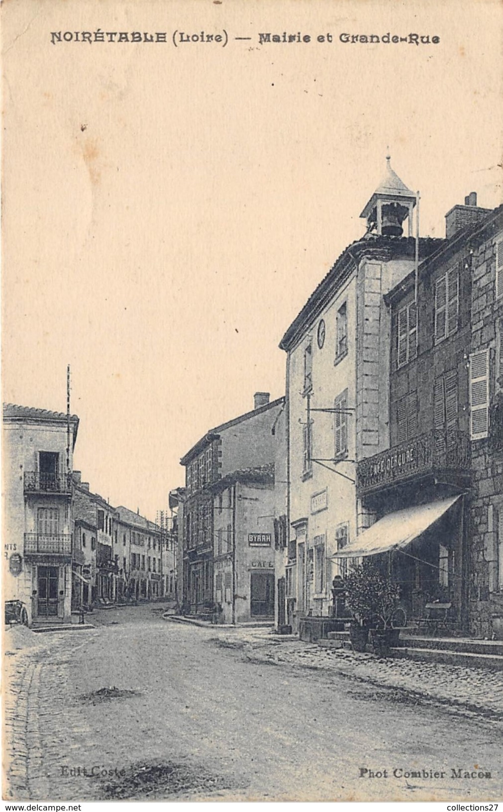 42-NOIRETABLE- MAIRIE ET GRANDE-RUE - Noiretable