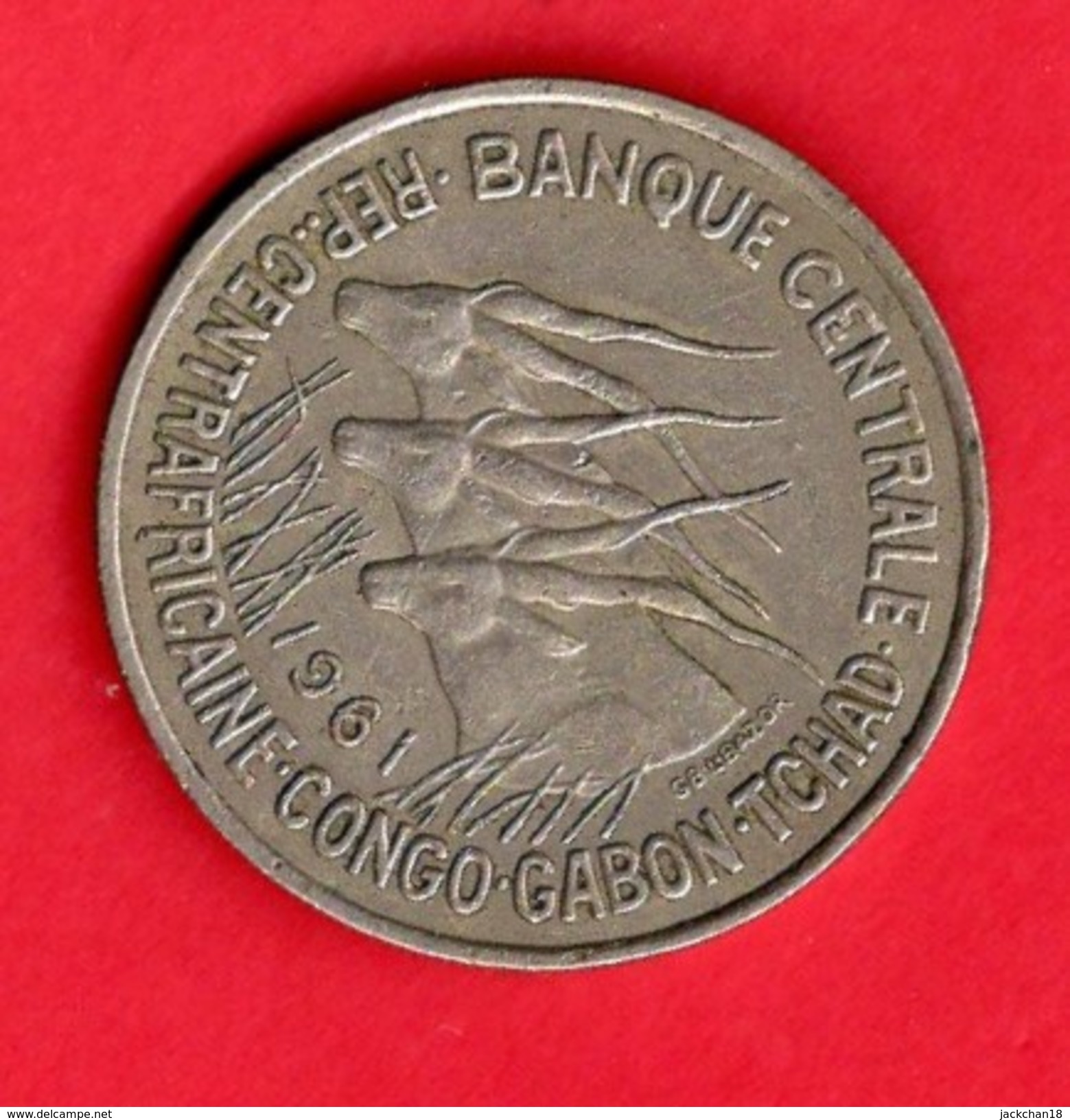 -- REPUBLIQUE CENTRAFRICAINE - CONGO -GABON - TCHAD - BANQUE CENTRALE - 50 FRANCS 1961- - República Centroafricana