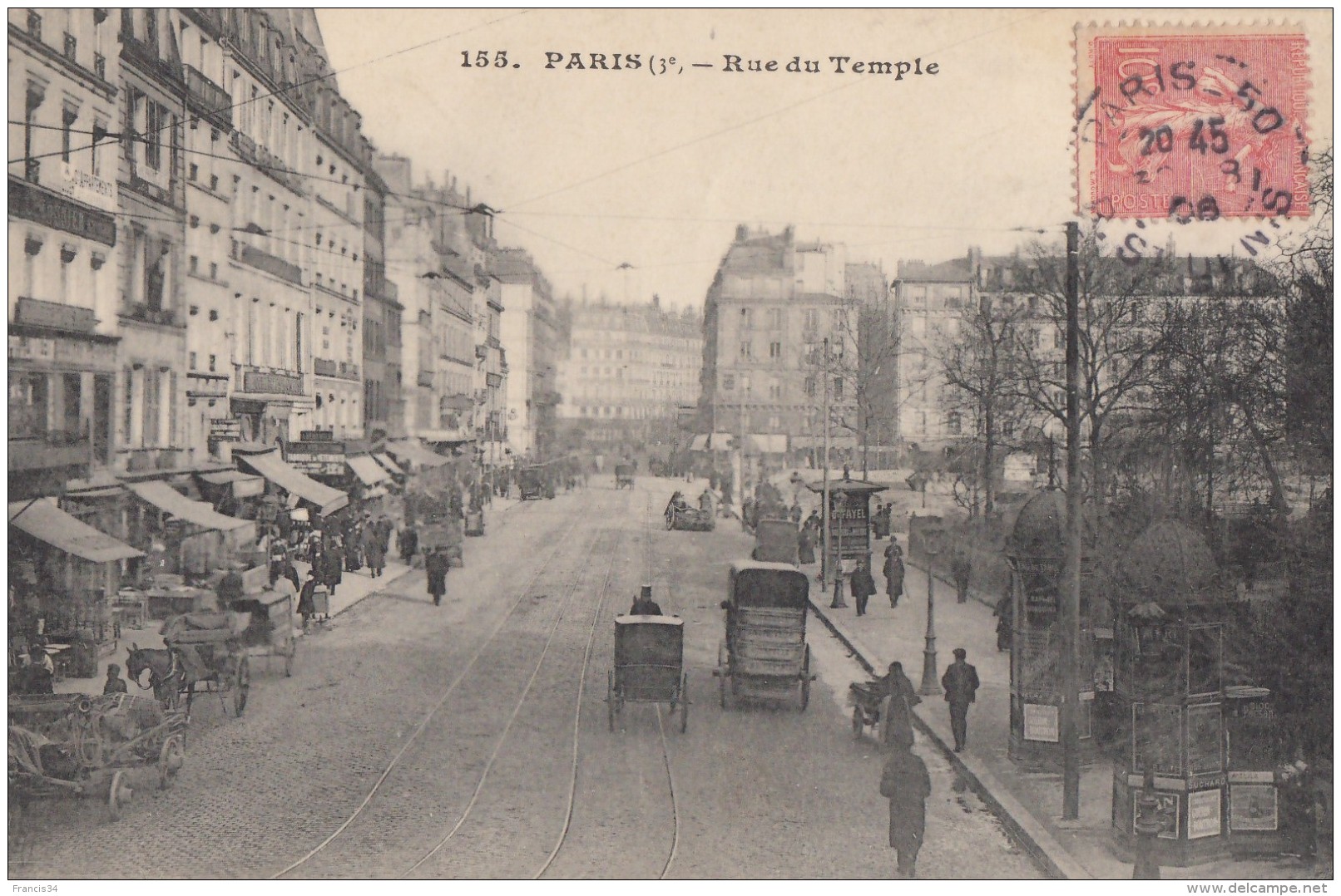 CPA - Paris - Rue Du Temple ( 3e Arrondissement ) - District 03