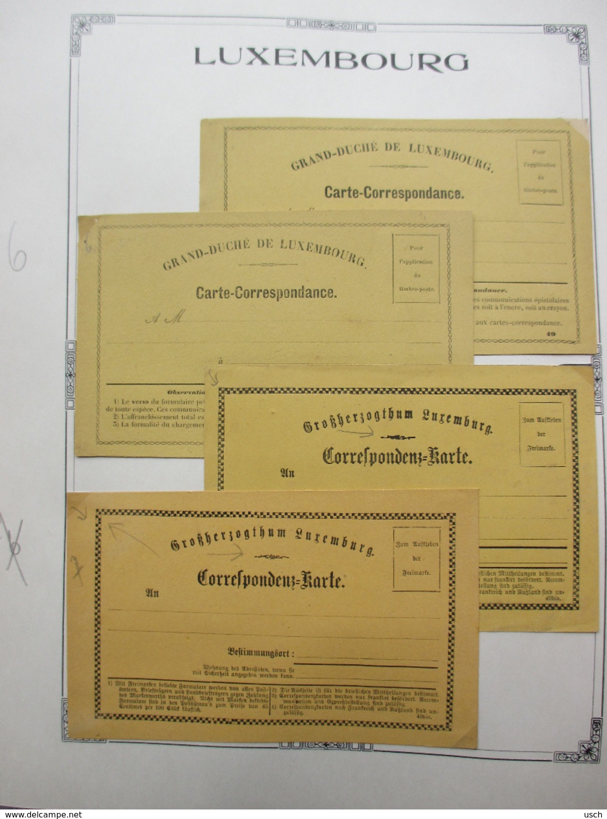 LUXEMBOURG, une énorme COLLECTION de 469 ENTIERS - POSTAL STATIONERY - GANZSACHEN, à voir absolument les scans (94) !!!!