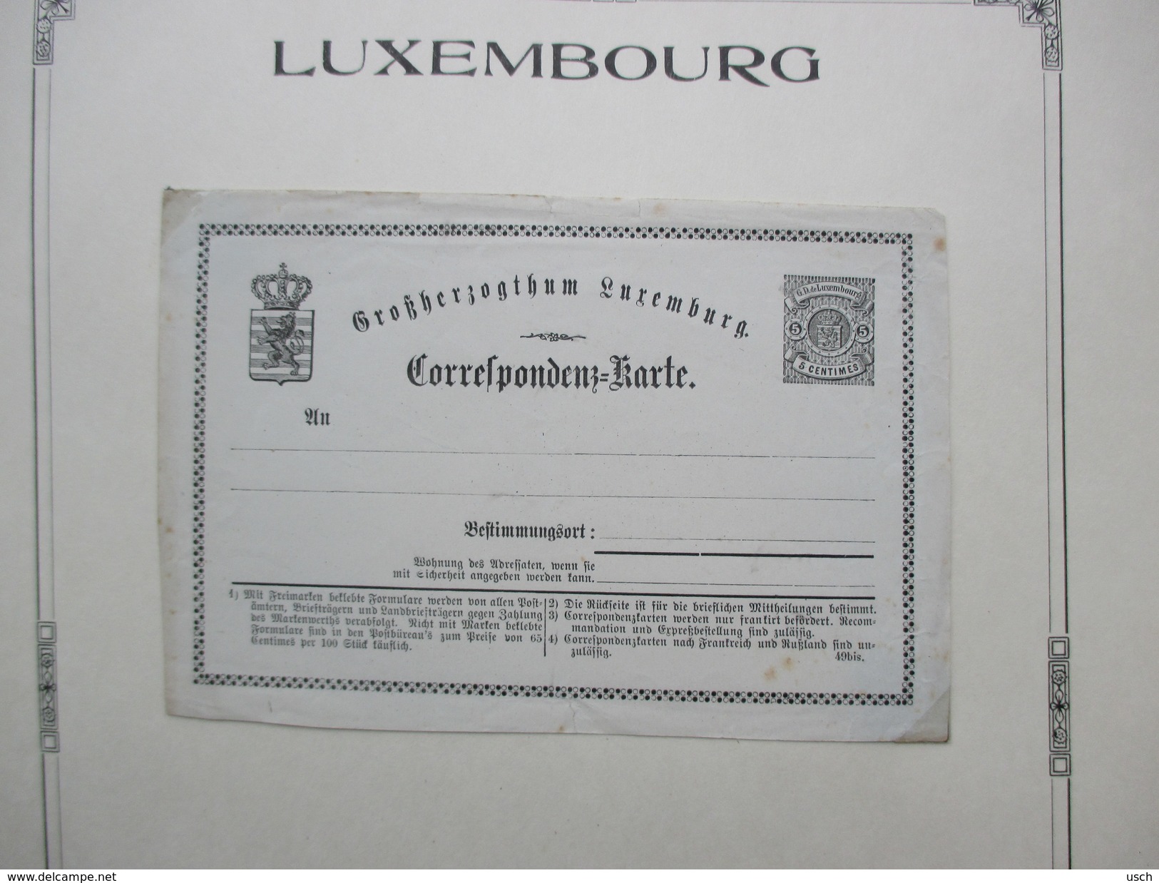 LUXEMBOURG, une énorme COLLECTION de 469 ENTIERS - POSTAL STATIONERY - GANZSACHEN, à voir absolument les scans (94) !!!!