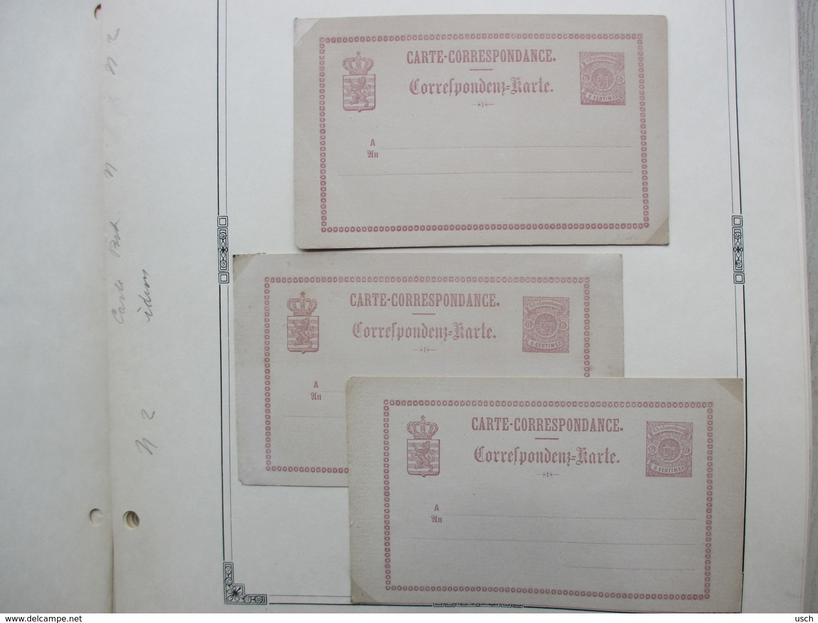 LUXEMBOURG, une énorme COLLECTION de 469 ENTIERS - POSTAL STATIONERY - GANZSACHEN, à voir absolument les scans (94) !!!!