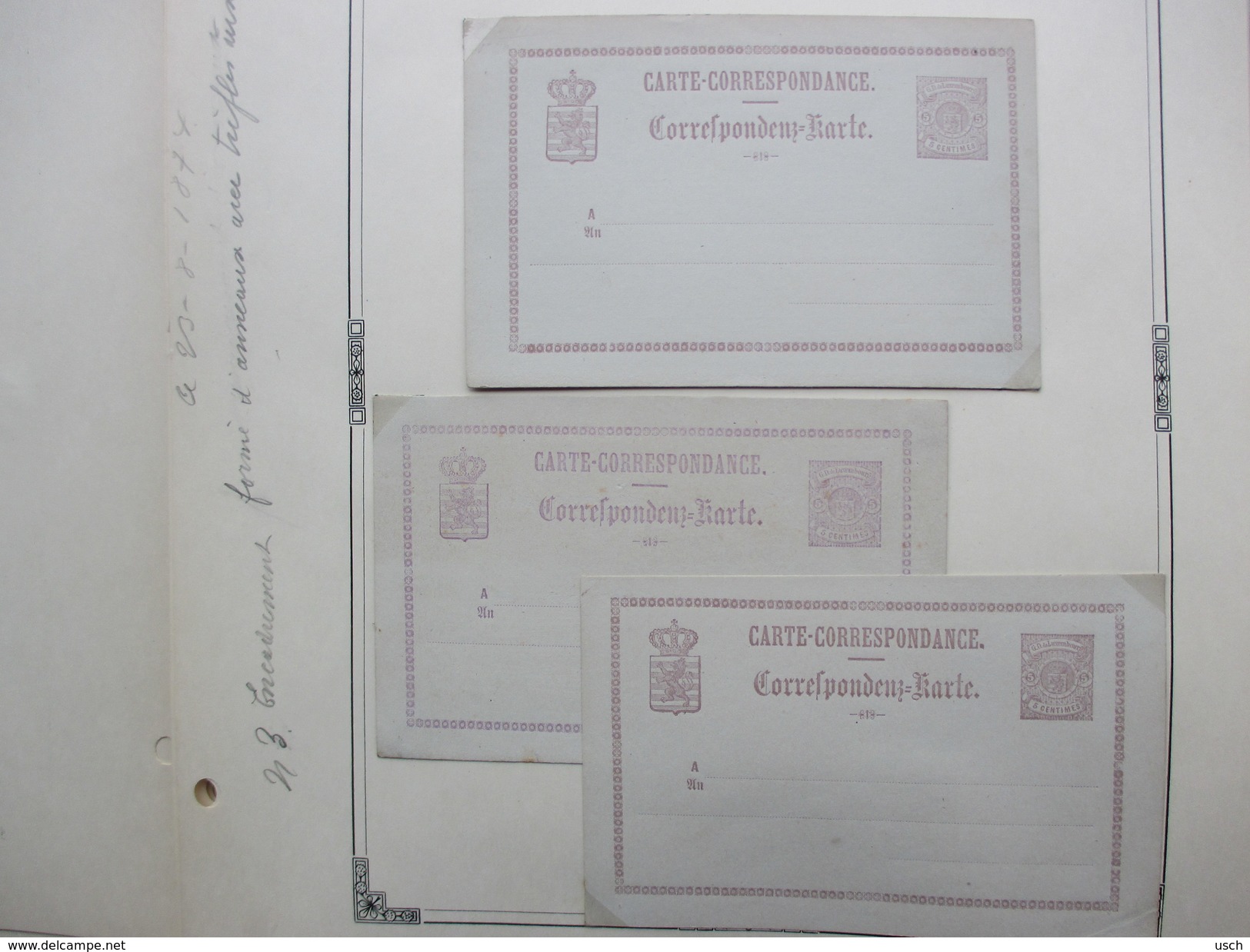 LUXEMBOURG, une énorme COLLECTION de 469 ENTIERS - POSTAL STATIONERY - GANZSACHEN, à voir absolument les scans (94) !!!!