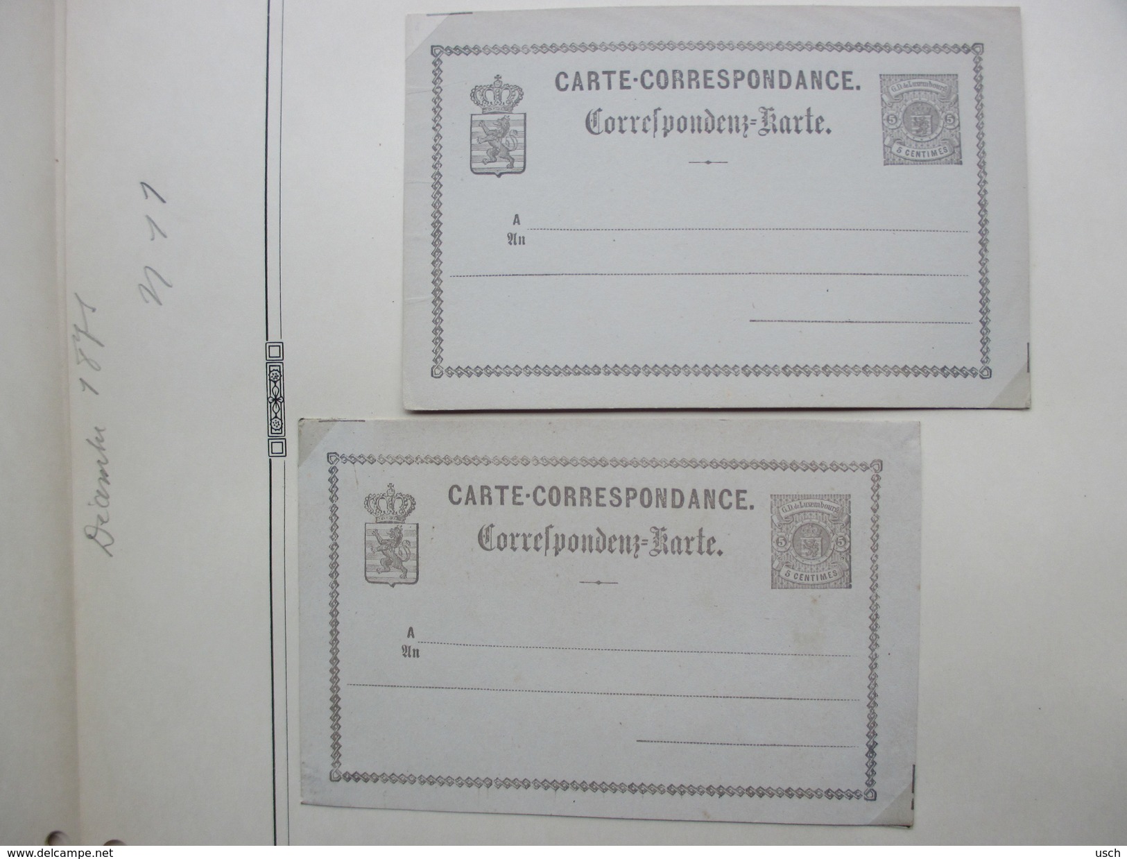 LUXEMBOURG, une énorme COLLECTION de 469 ENTIERS - POSTAL STATIONERY - GANZSACHEN, à voir absolument les scans (94) !!!!