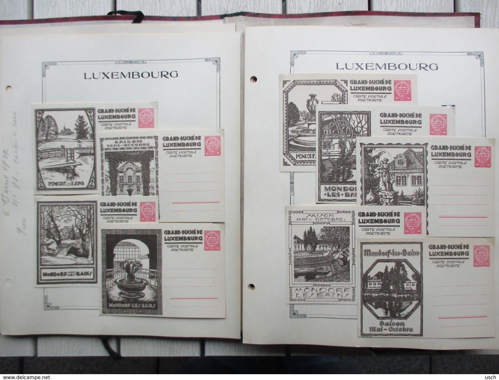 LUXEMBOURG, une énorme COLLECTION de 469 ENTIERS - POSTAL STATIONERY - GANZSACHEN, à voir absolument les scans (94) !!!!