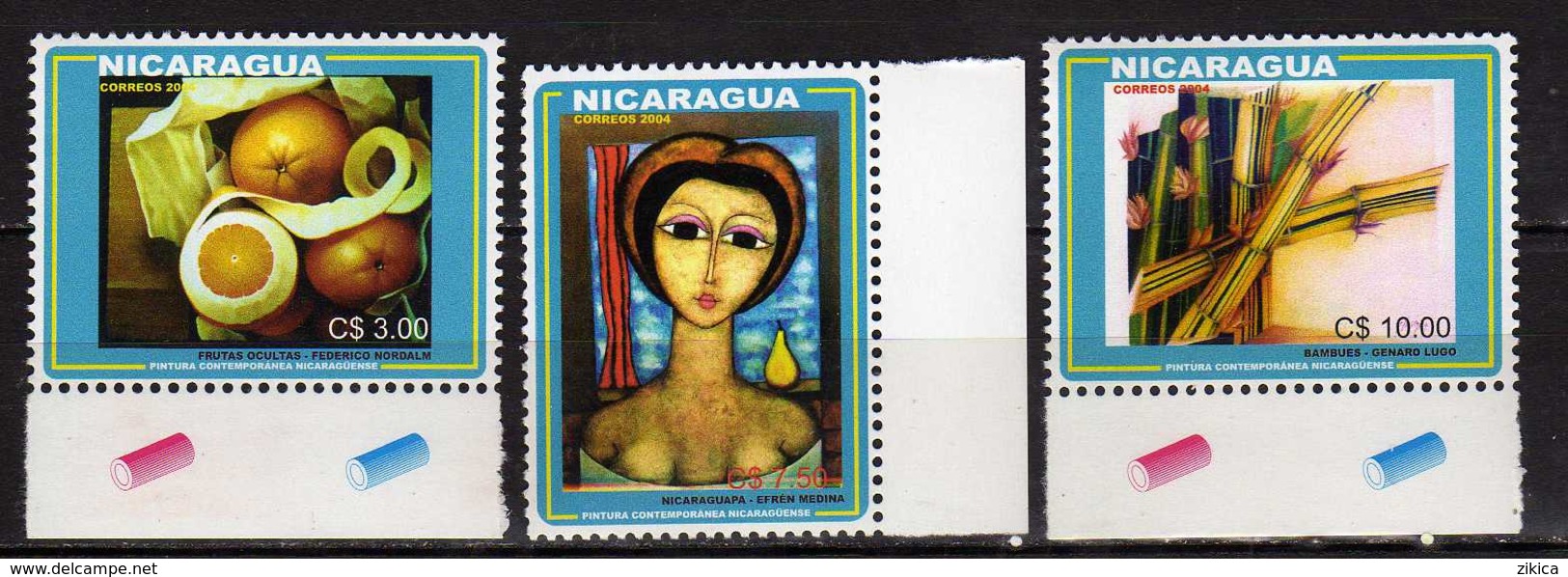 Nicaragua 2004 Contemporary Paintings.MNH - Nicaragua