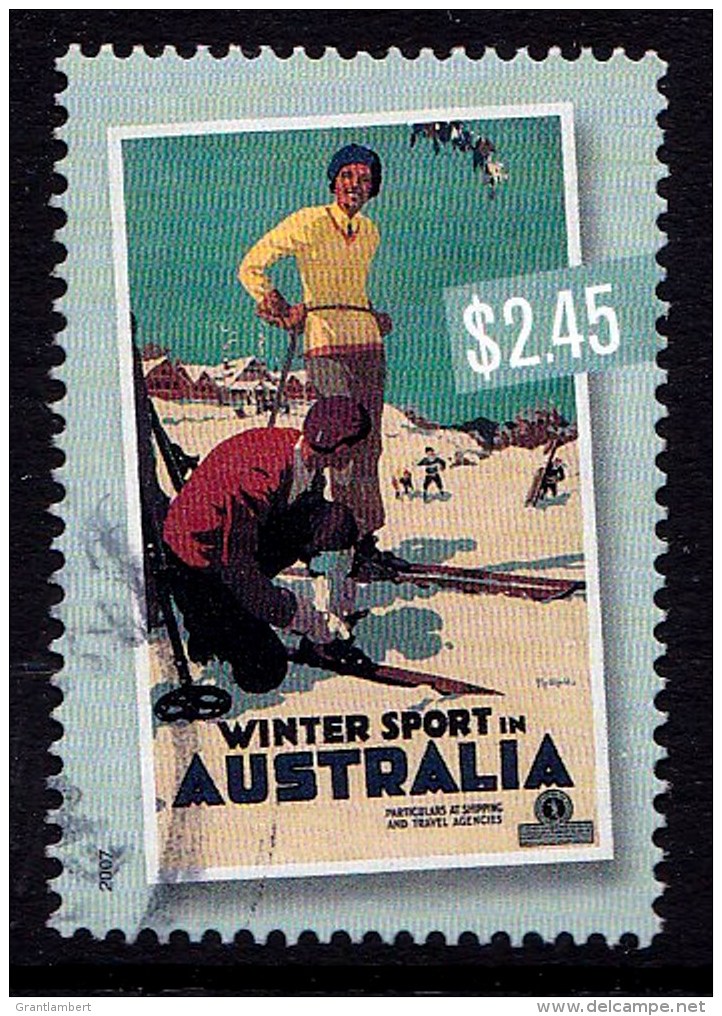 Australia 2007 Nostalgic Tourism $2.45 Winter Sport Used - Used Stamps