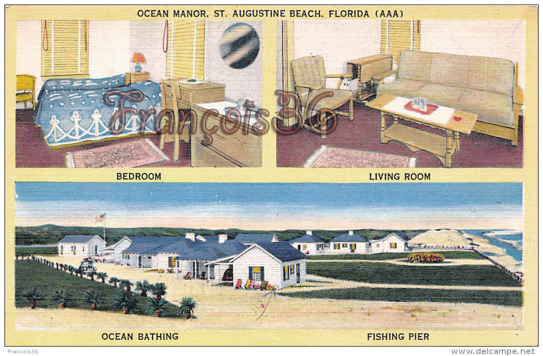 Ocean Manor - St Saint Augustine Beach - Bedroom Living Room Ocean Bathing Fishing Pier - St Augustine