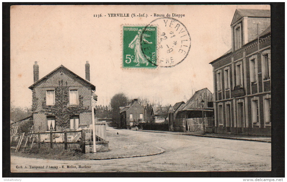 DD1020 - YERVILLE - ROUTE DE DIEPPE - Yerville