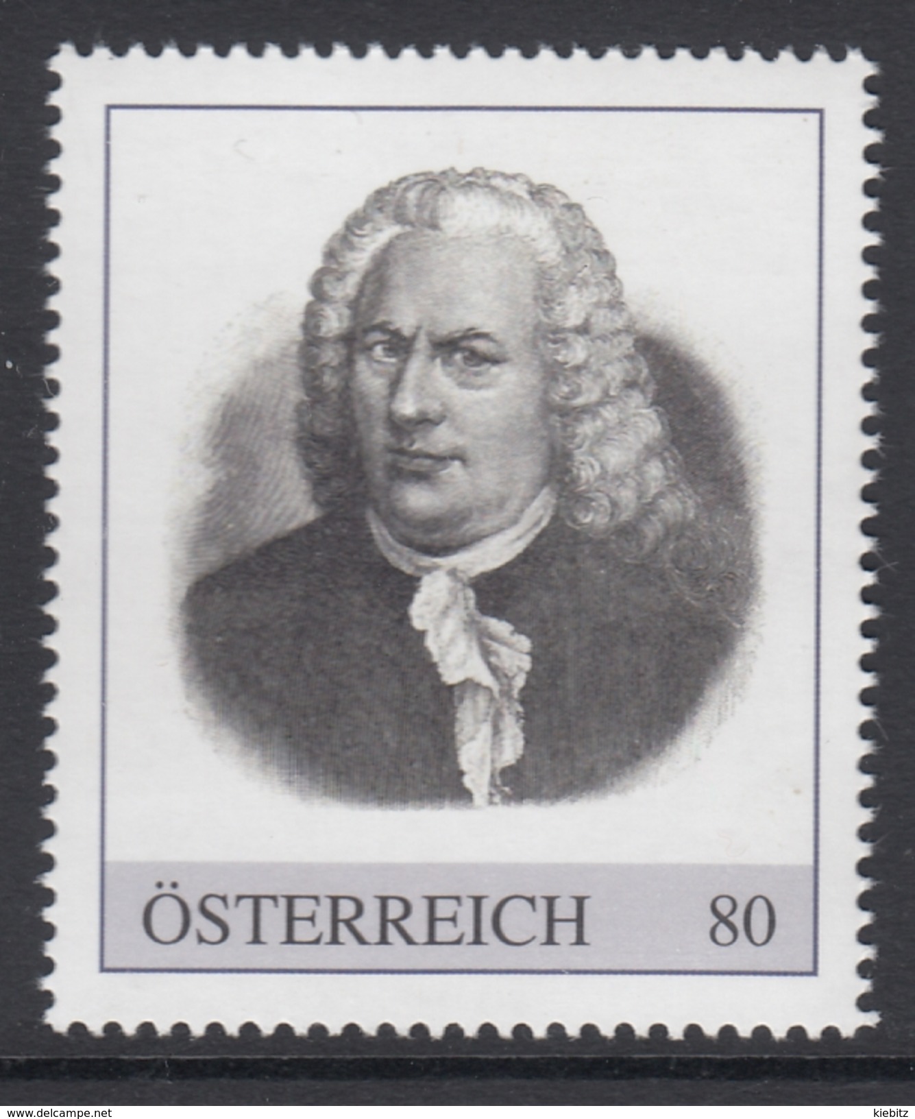 ÖSTERREICH 2016 ** Johann Sebastian BACH, Komponist, Composer - PM Personalisierte Marke MNH - Musik