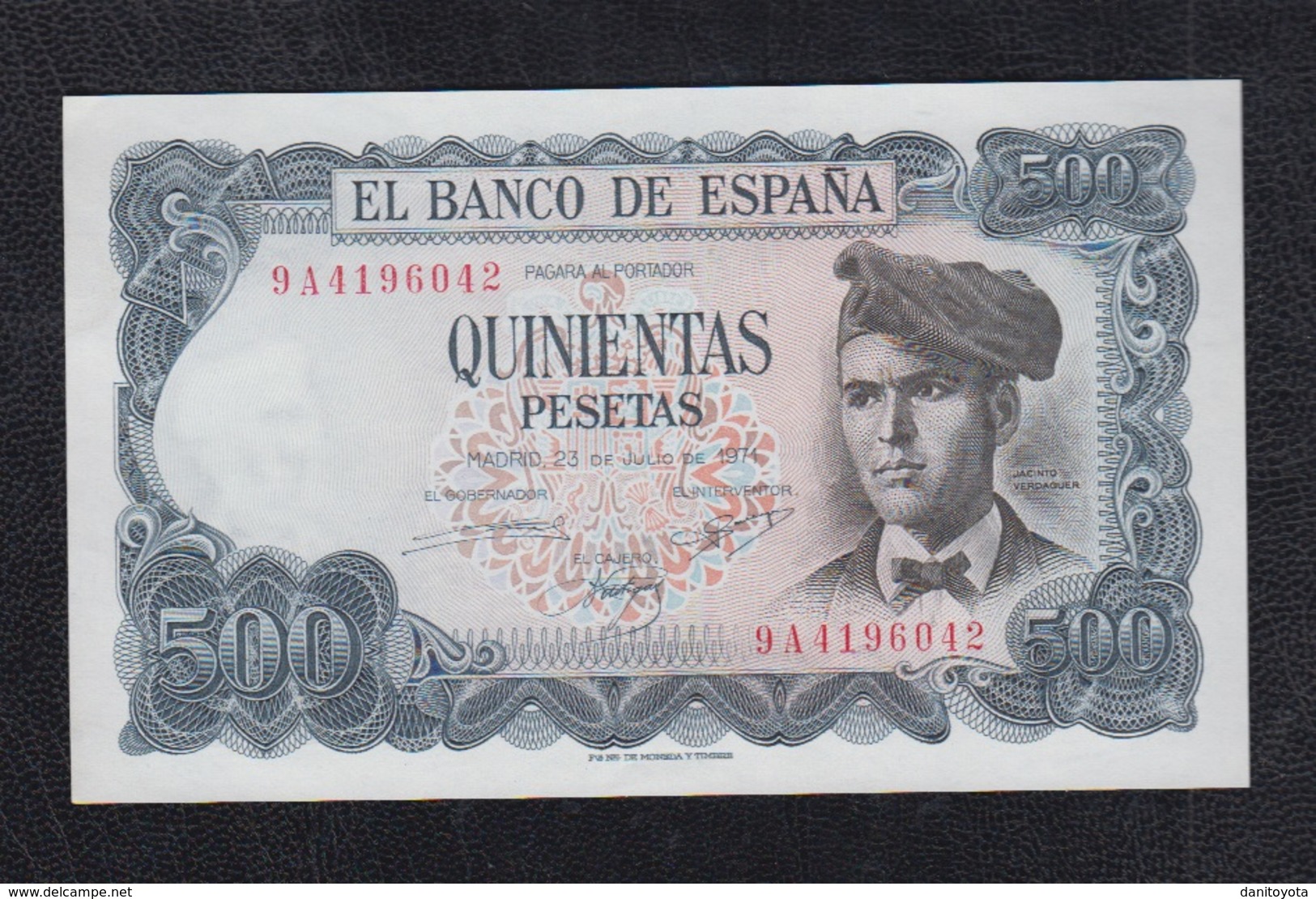 EDIFIL 473b.  500 PTAS 23 DE JULIO DE 1974 SERIE 9A. - 500 Peseten