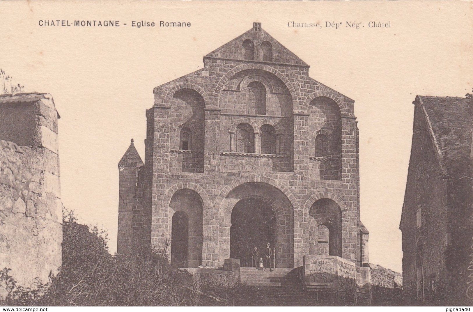 G , Cp , 03 , CHATEL-MONTAGNE , Église Romane - Autres & Non Classés