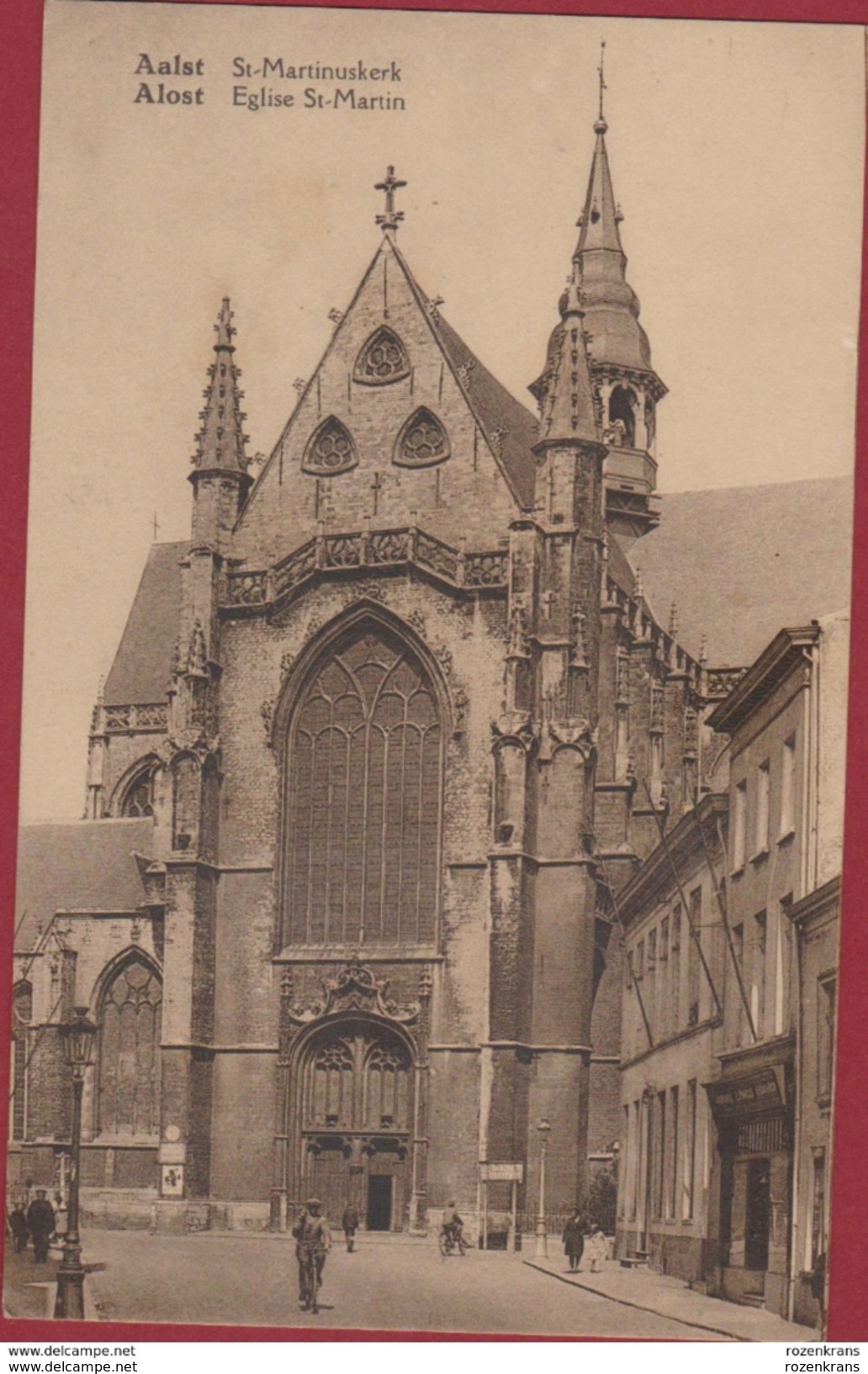 Aalst Alost Sint St Martinuskerk Eglise St Martin Geanimeerd Oude Postkaart - Aalst