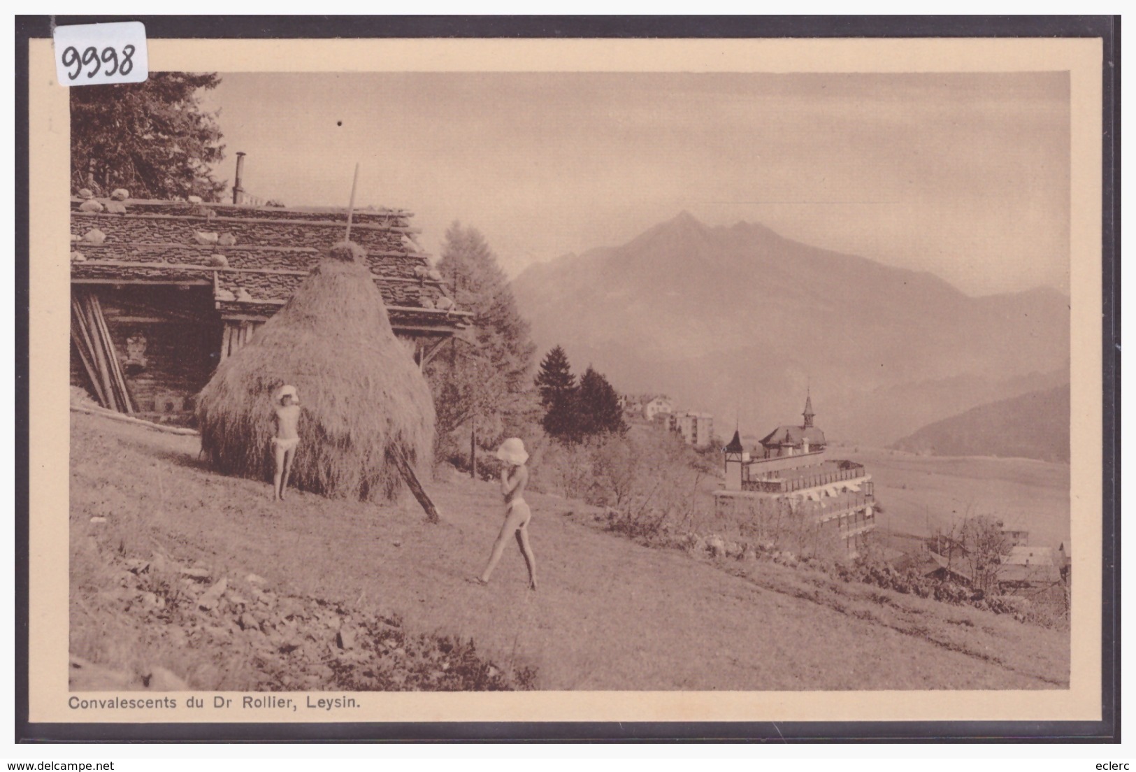 DISTRICT D'AIGLE - LEYSIN - CONVALESCENTS DU DOCTEUR ROLLIER - TB - Leysin