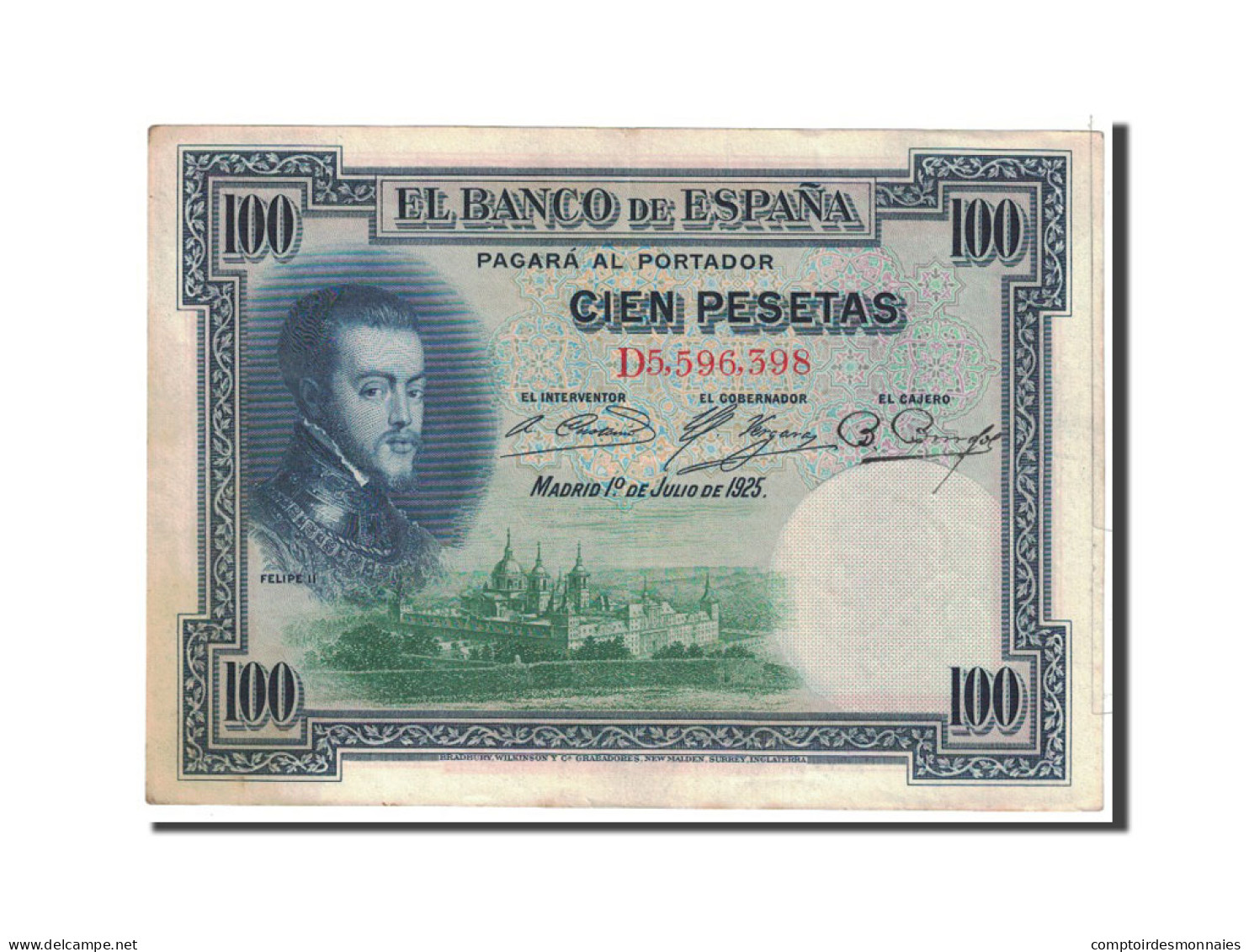 Billet, Espagne, 100 Pesetas, 1925, 1925-07-01, KM:69c, SUP - 1873-1874: Erste Republik
