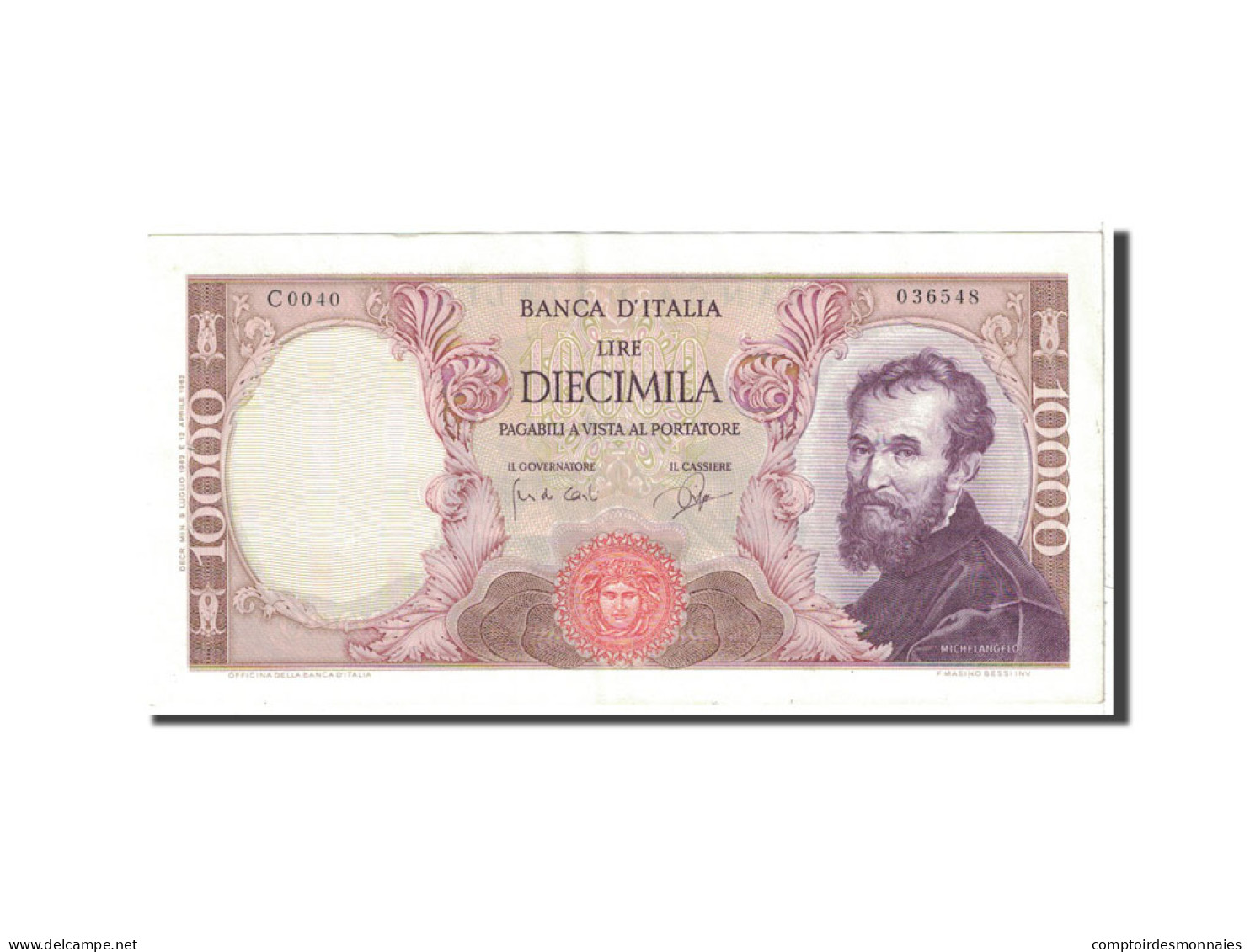 Billet, Italie, 10,000 Lire, 1962, 1962-07-03, KM:97a, SUP+ - 10000 Lire