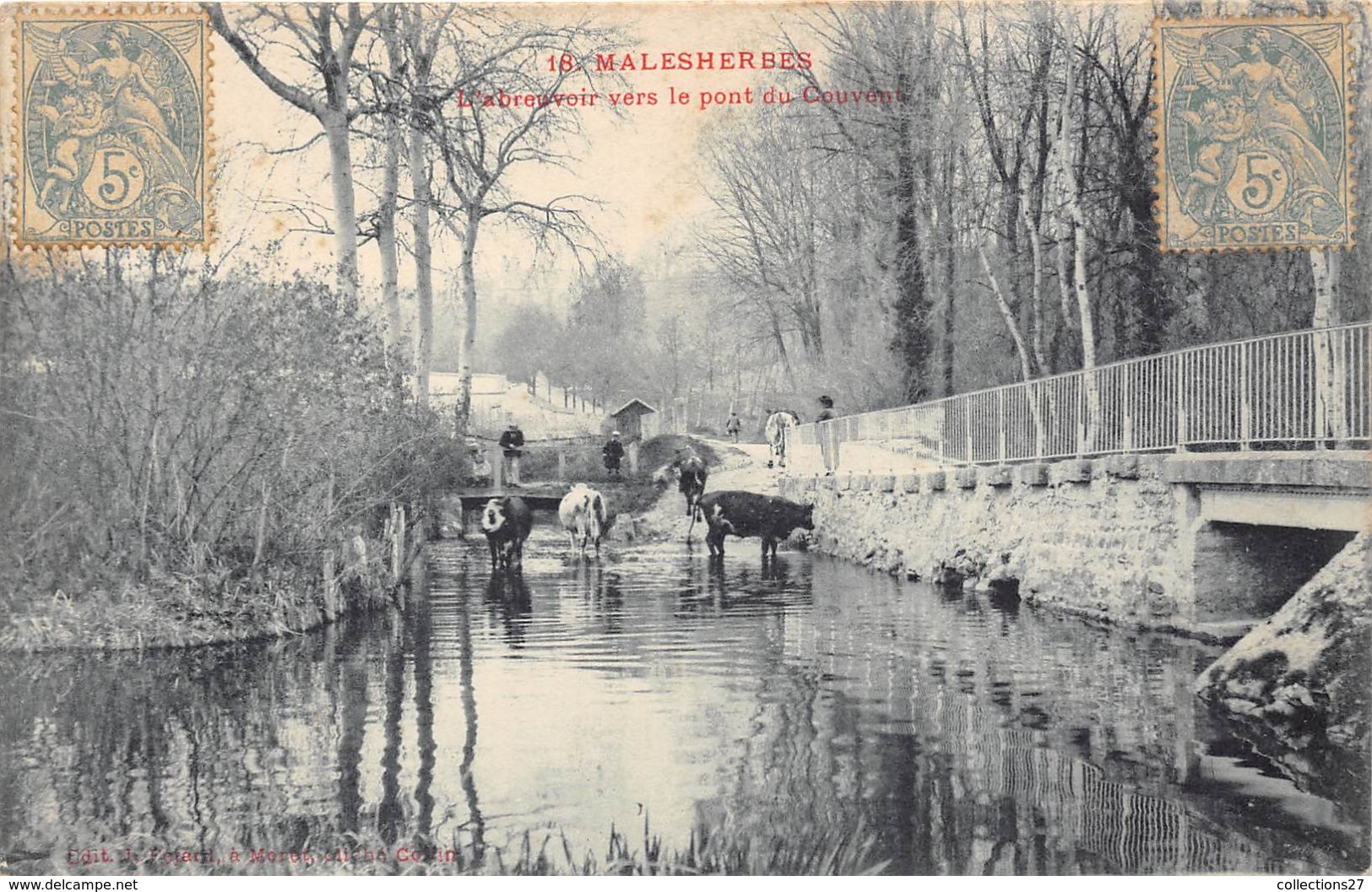 45-MALESHERBES- L'AVOIR VERS LE PONT DU COUVENT - Malesherbes