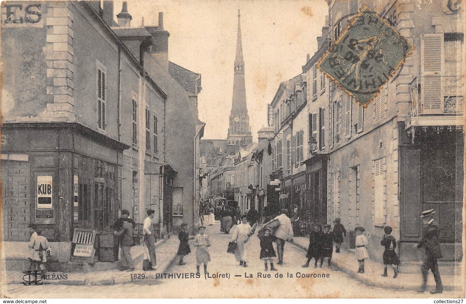 45-PITHIVIERS- LA RUE DE LA COURONNE - Pithiviers