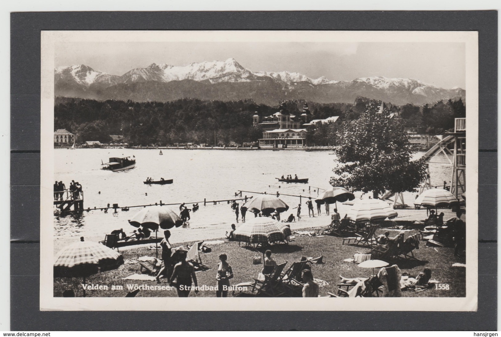 STM26 ANSICHTS - KARTE 1955 KÄRNTEN VELDEN STRANDBAD Gebraucht - Velden