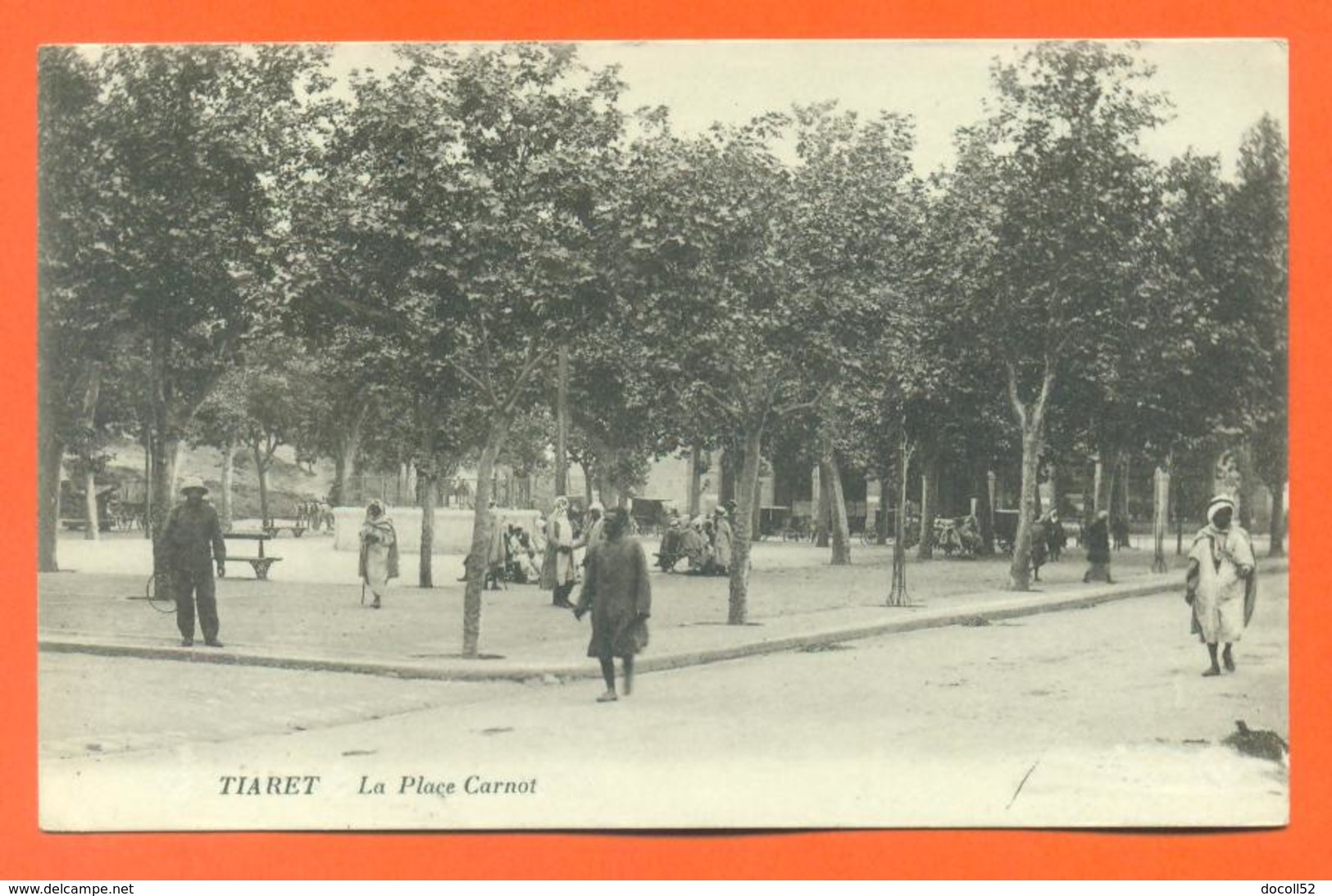 CPA Algérie - Tiaret " La Place Carnot " LJCP 39 - Tiaret