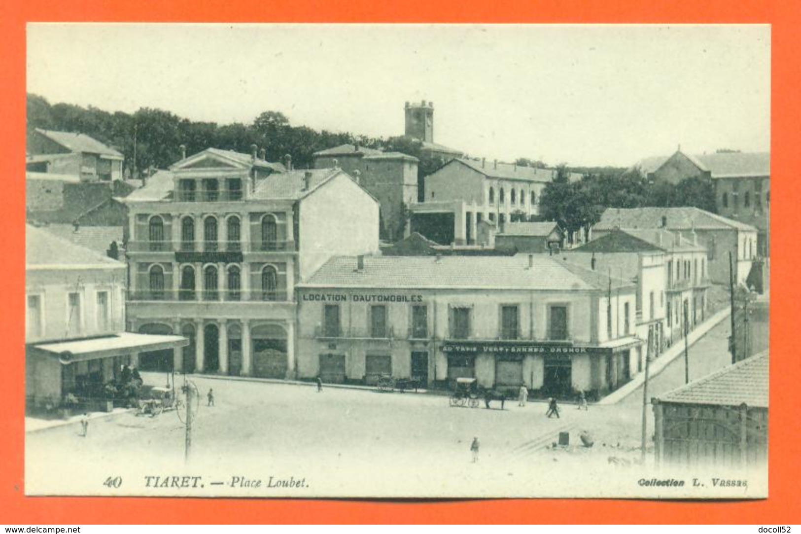 CPA Algérie - Tiaret " Place Loubet " LJCP 39 - Tiaret