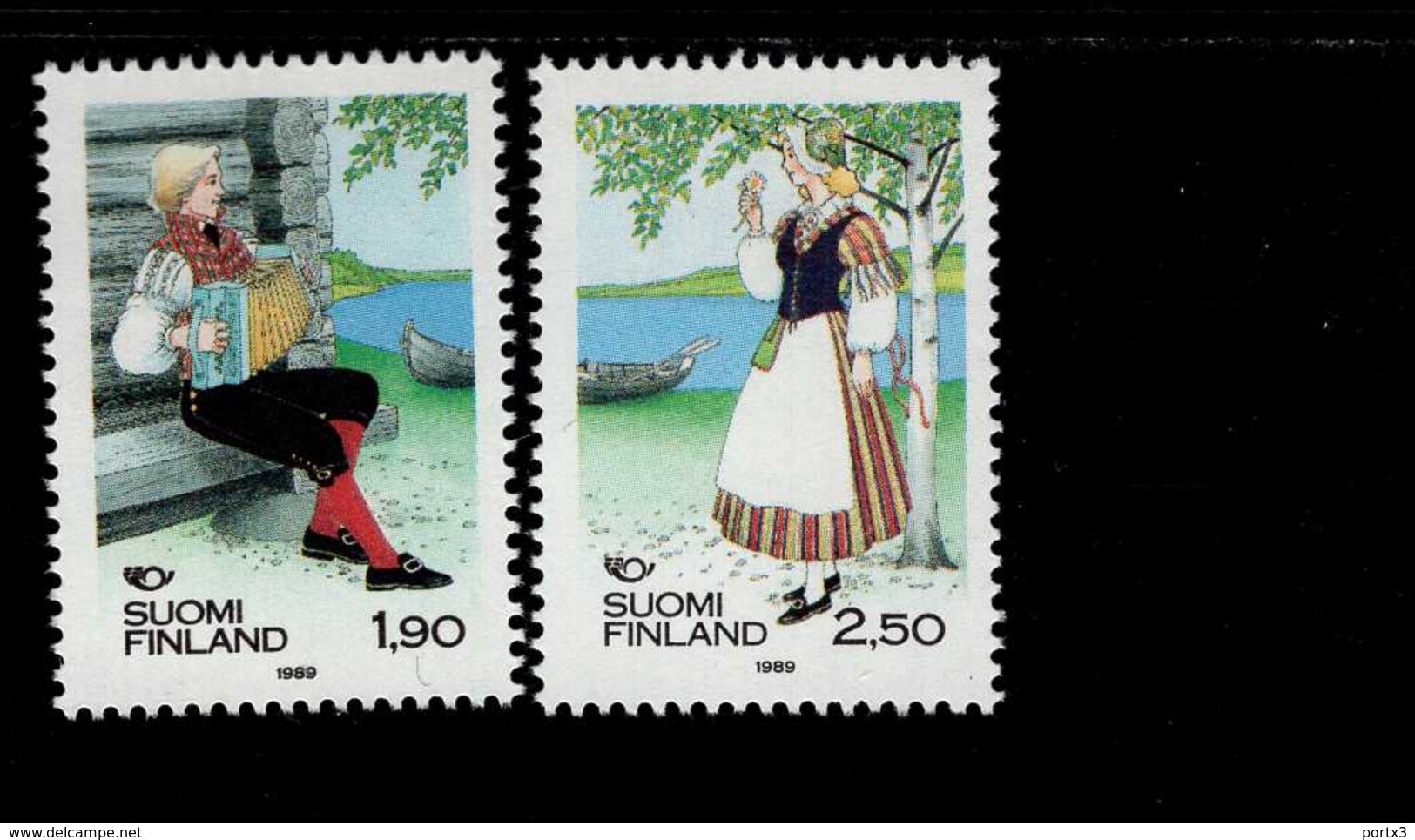 Skandinavien-Gemeinschaftsausgaben Volkstrachten Färöer 182 - 183 MNH ** Postfrisch - Joint Issues