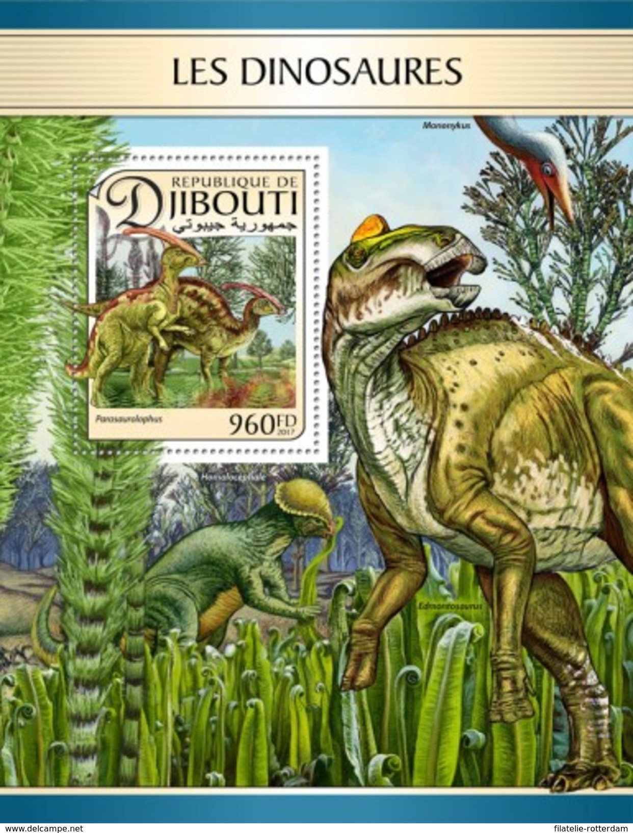 Djibouti - Postfris / MNH - Sheet Dinosaurussen 2017 - Djibouti (1977-...)