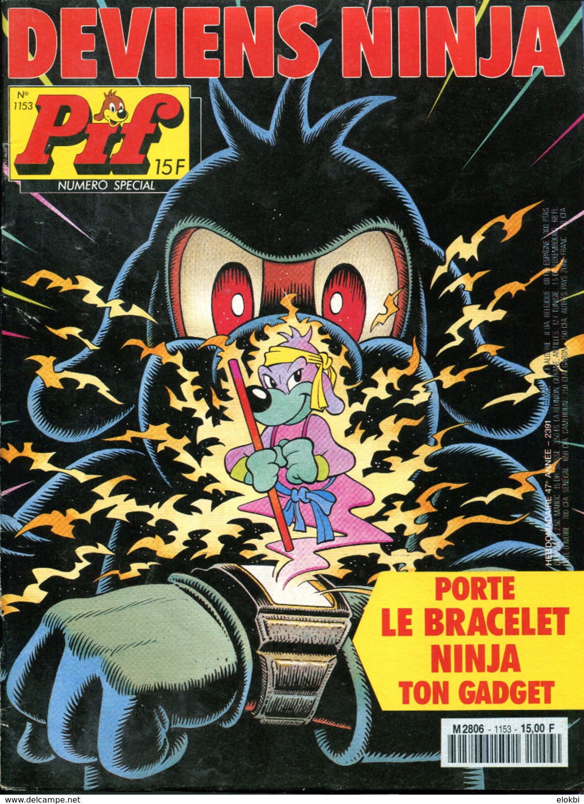 Pif Gadget N°1153 De Mai 1991 - N° Spécial "Ninja" - Pif Gadget