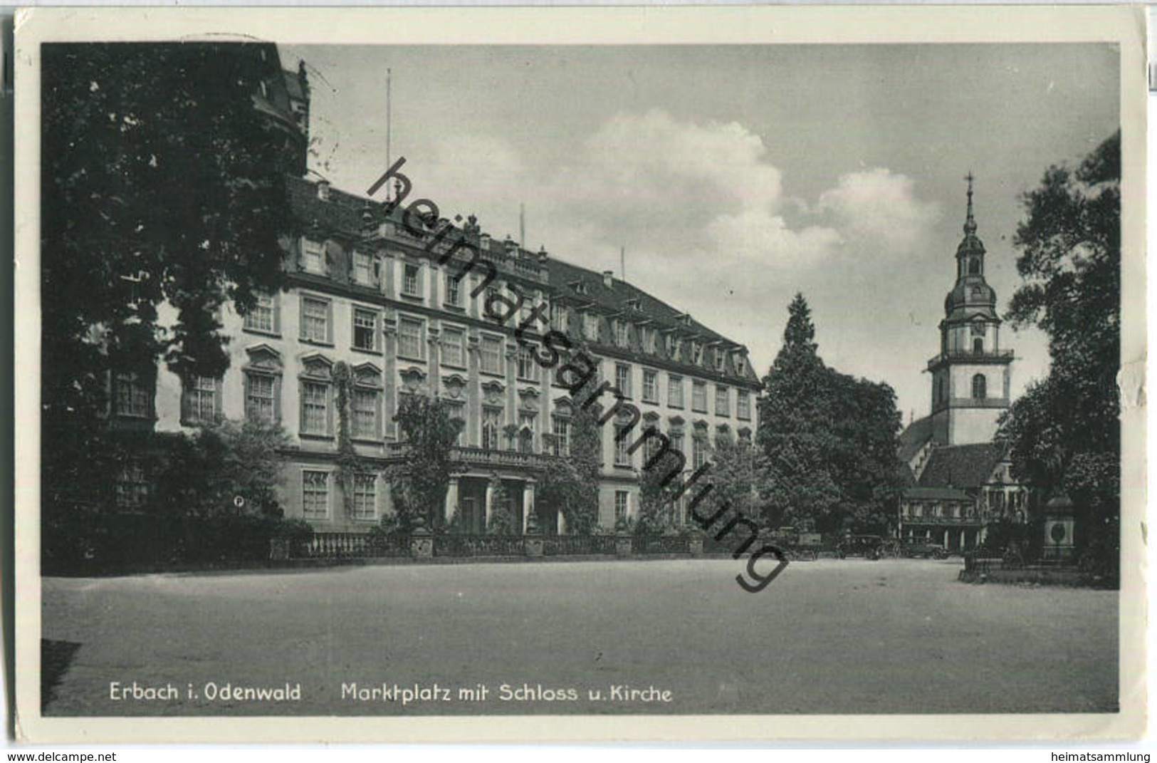 Erbach (Odenwald) - Marktplatz - Foto-Ansichtskarte - Erbach