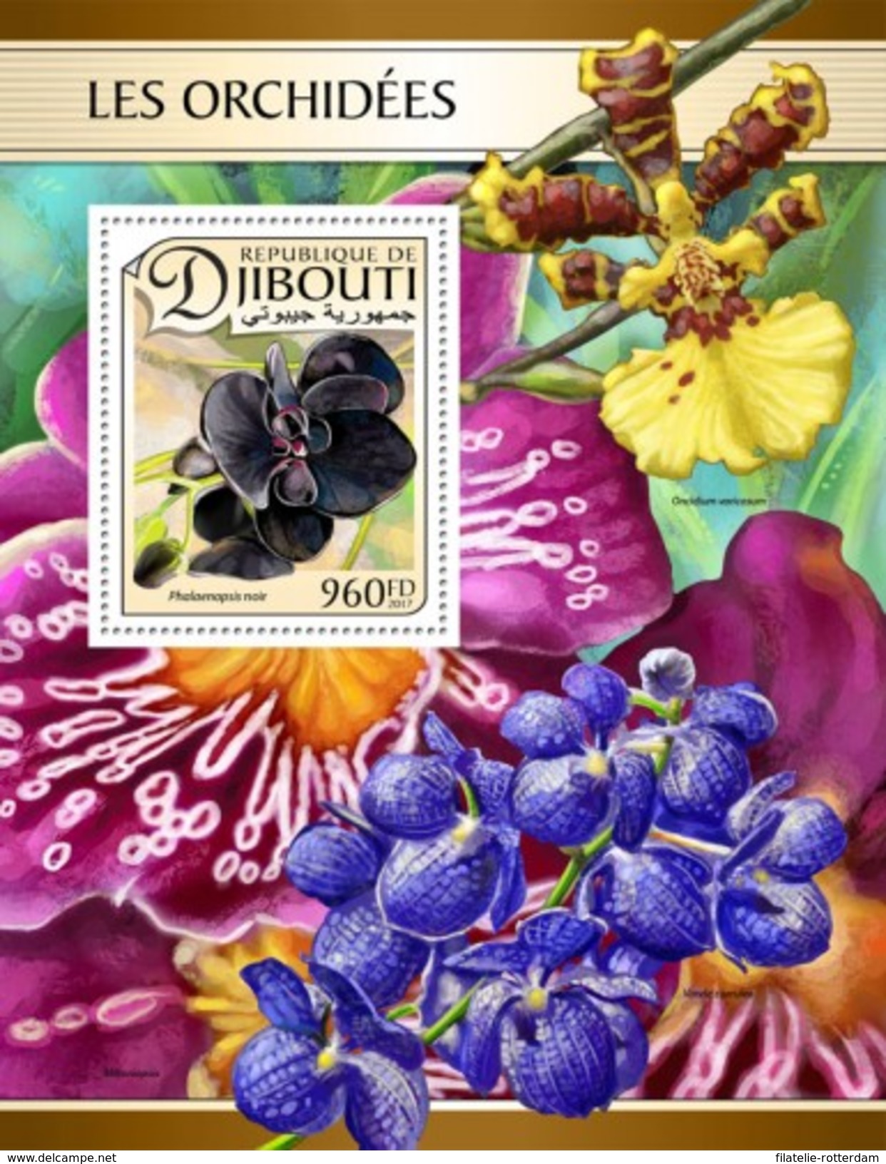 Djibouti - Postfris / MNH - Sheet Orchideën 2017 - Djibouti (1977-...)