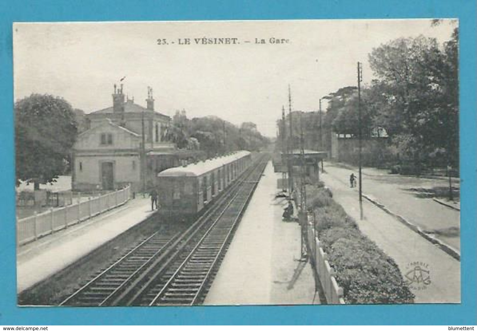 CPA 23 - Chemin De Fer Train En Gare LE VESINET 78 - Le Vésinet