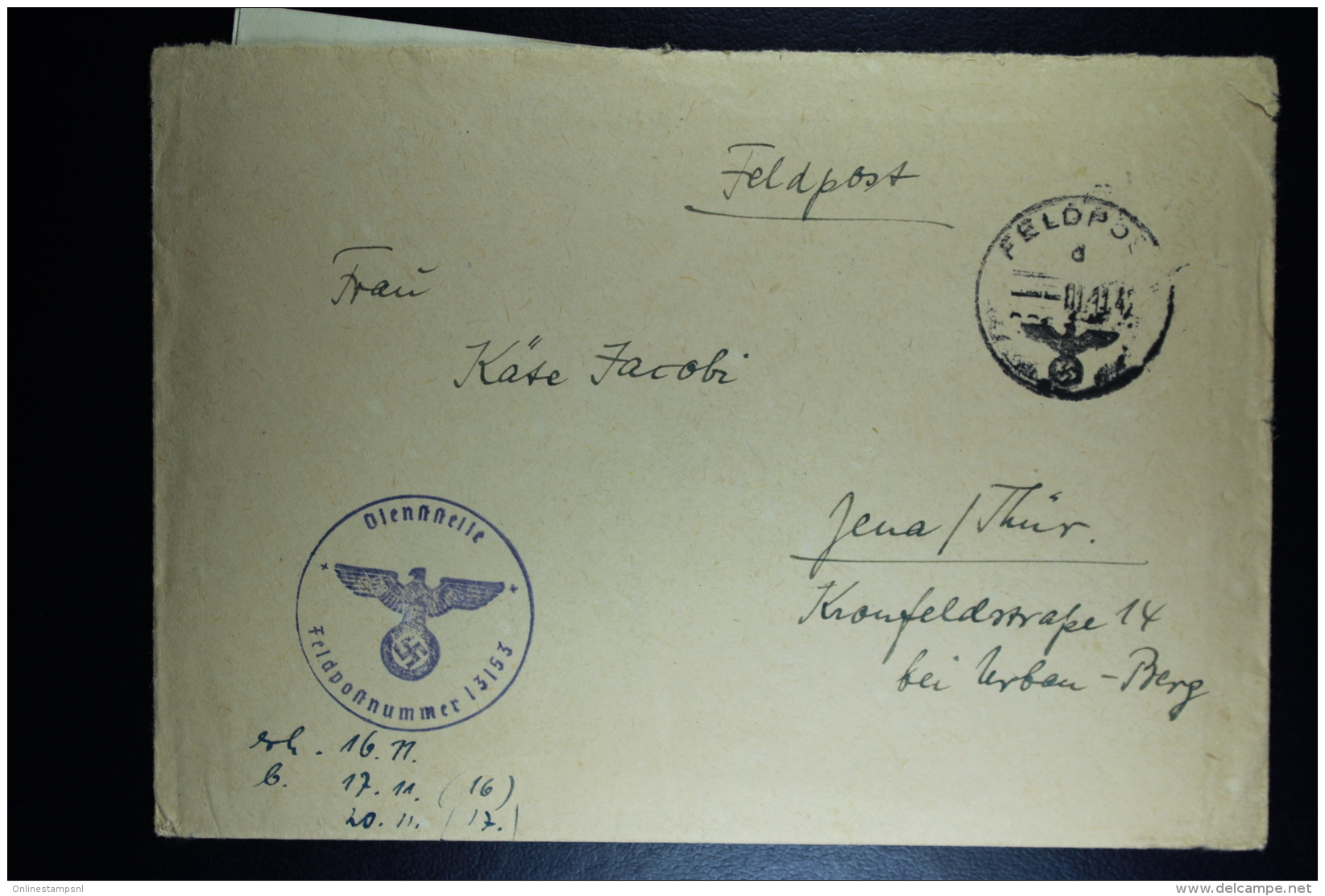 DR:  1940 - 1944 7 Feldpost-Belege (7 E-Briefe) Von Nebelwerfer- Einheiten - Briefe U. Dokumente