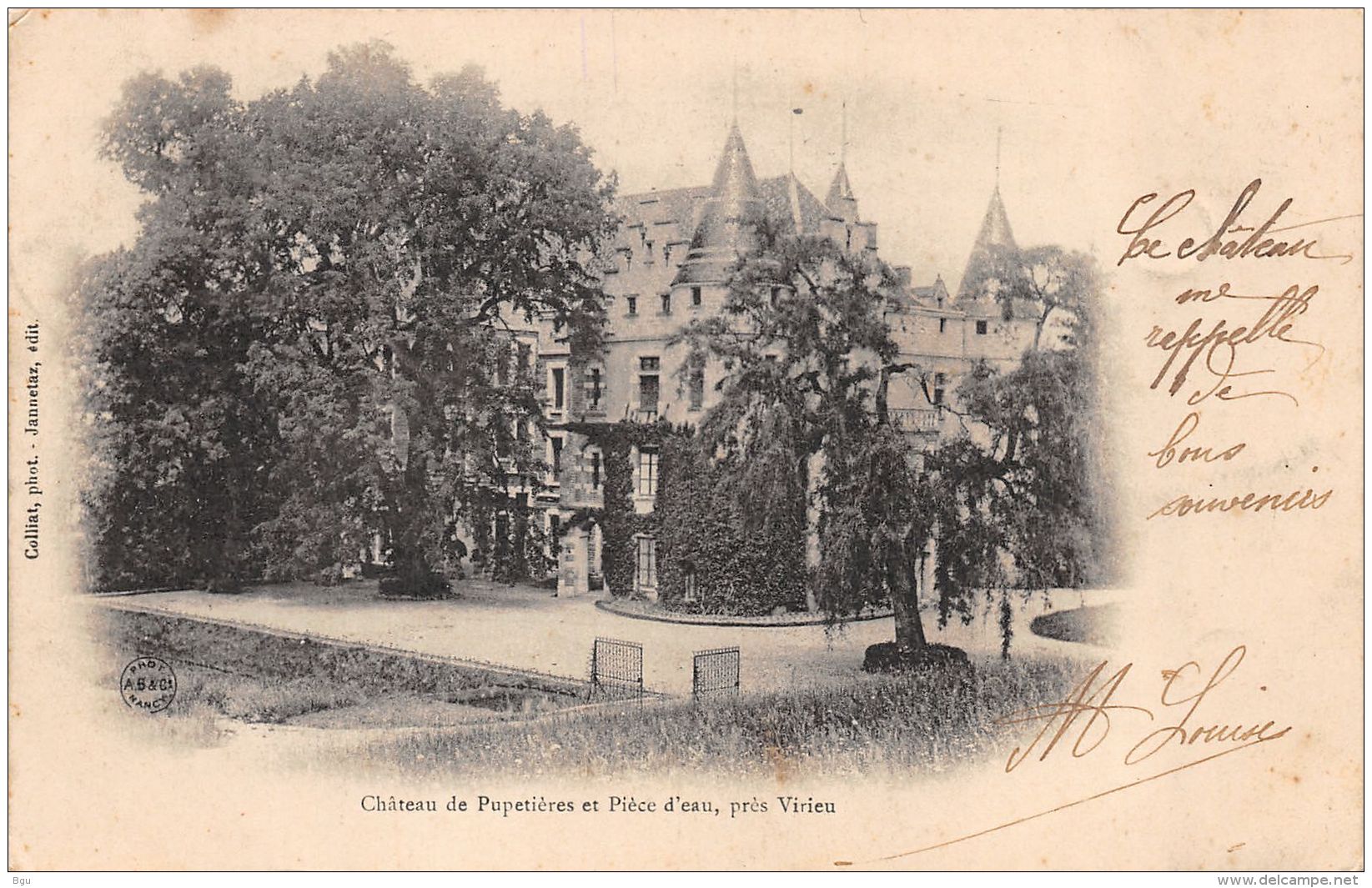 Virieu (38) - Environs - Château De Pupetières Et Pièce D'Eau - Virieu
