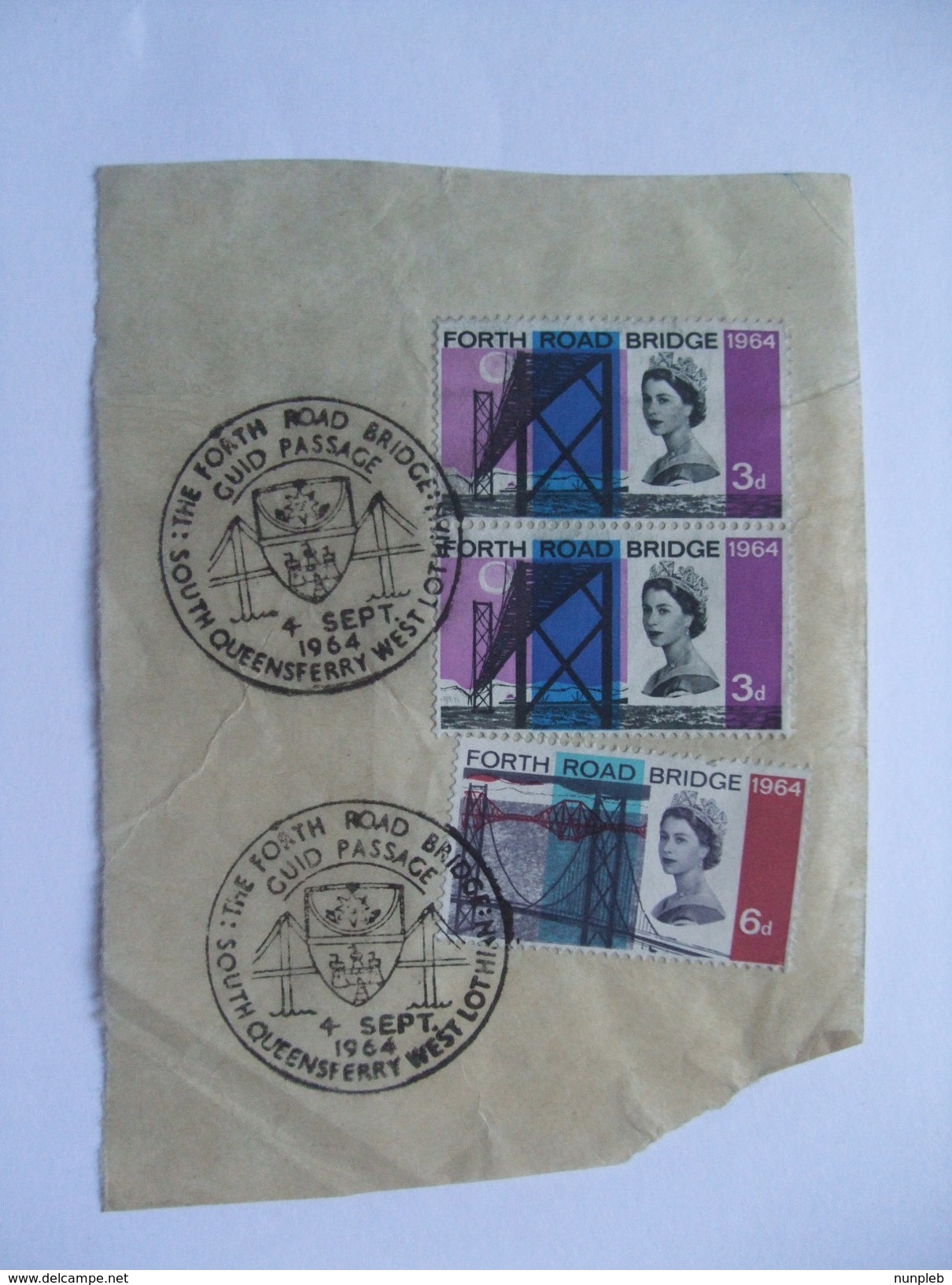 GB - Forth Road Of Bridge Piece - With Special First Day Postmarks - Briefe U. Dokumente