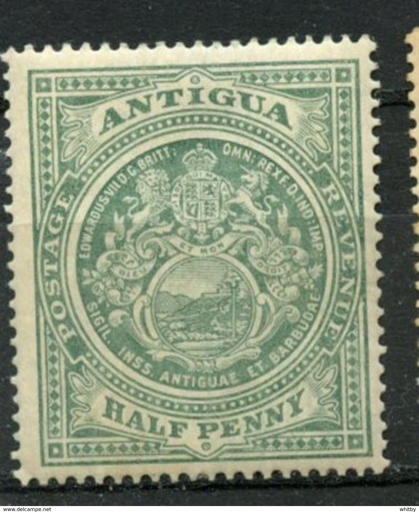 Antigua 1908 1/2p Seal Issue  #31 - 1858-1960 Crown Colony