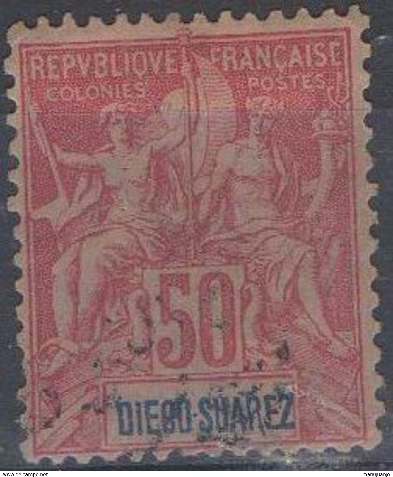 FRANCE ! Timbre Ancien De DIEGO SUAREZ Depuis 1892 N°35 - Oblitérés