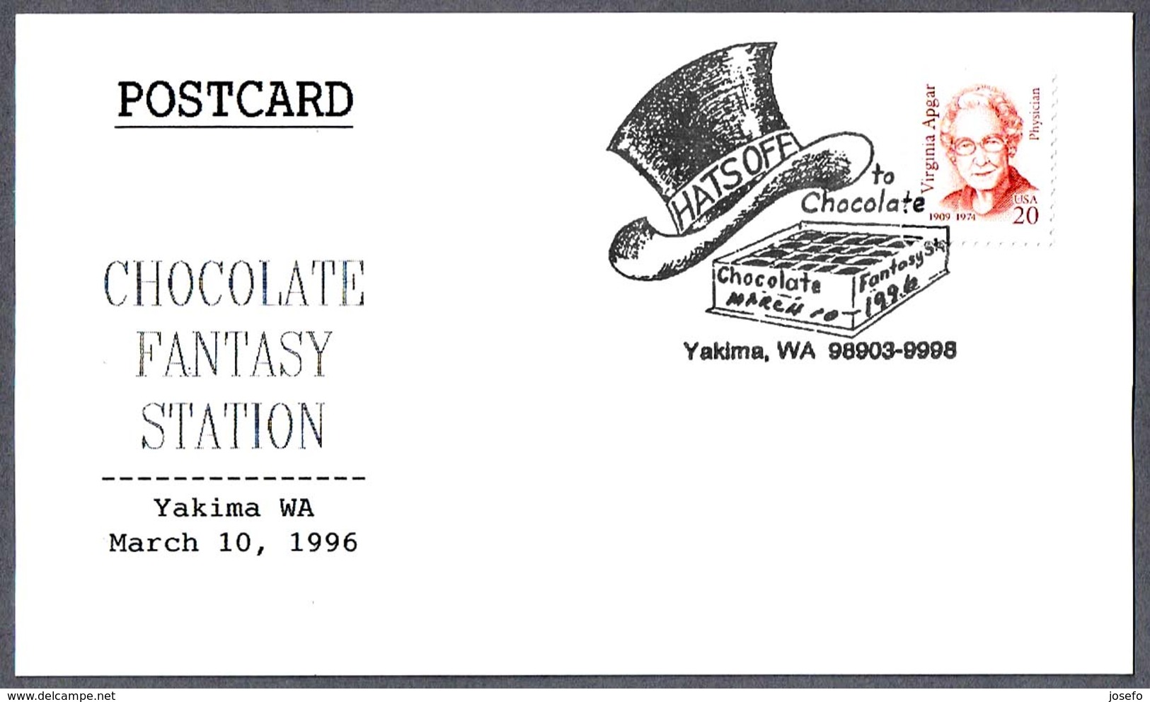 CHOCOLATE FANTASY STATION - HATS OFF TO CHOCOLATE. Yakima WA 1996 - Food