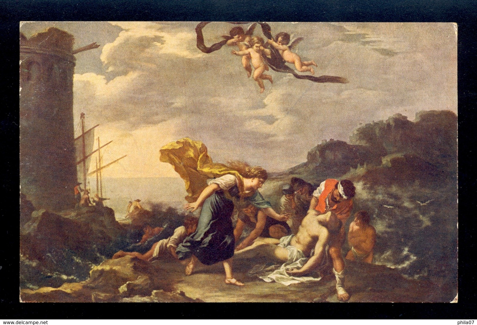 Pier Francesco Mola: Hero Und Leader / Postcard Not Circulated, 2 Scans - Peintures & Tableaux