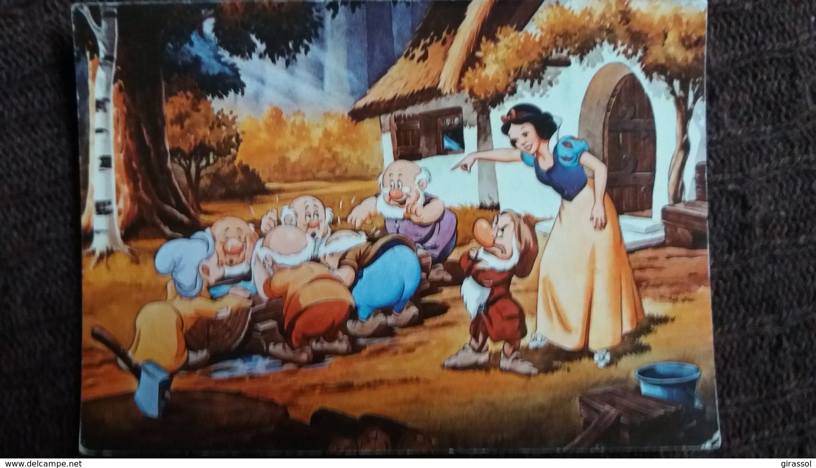 CPSM LE MONDE MERVEILLEUX DE WALT DISNEY BLANCHE NEIGE ET LES 7 NAINS - Autres & Non Classés