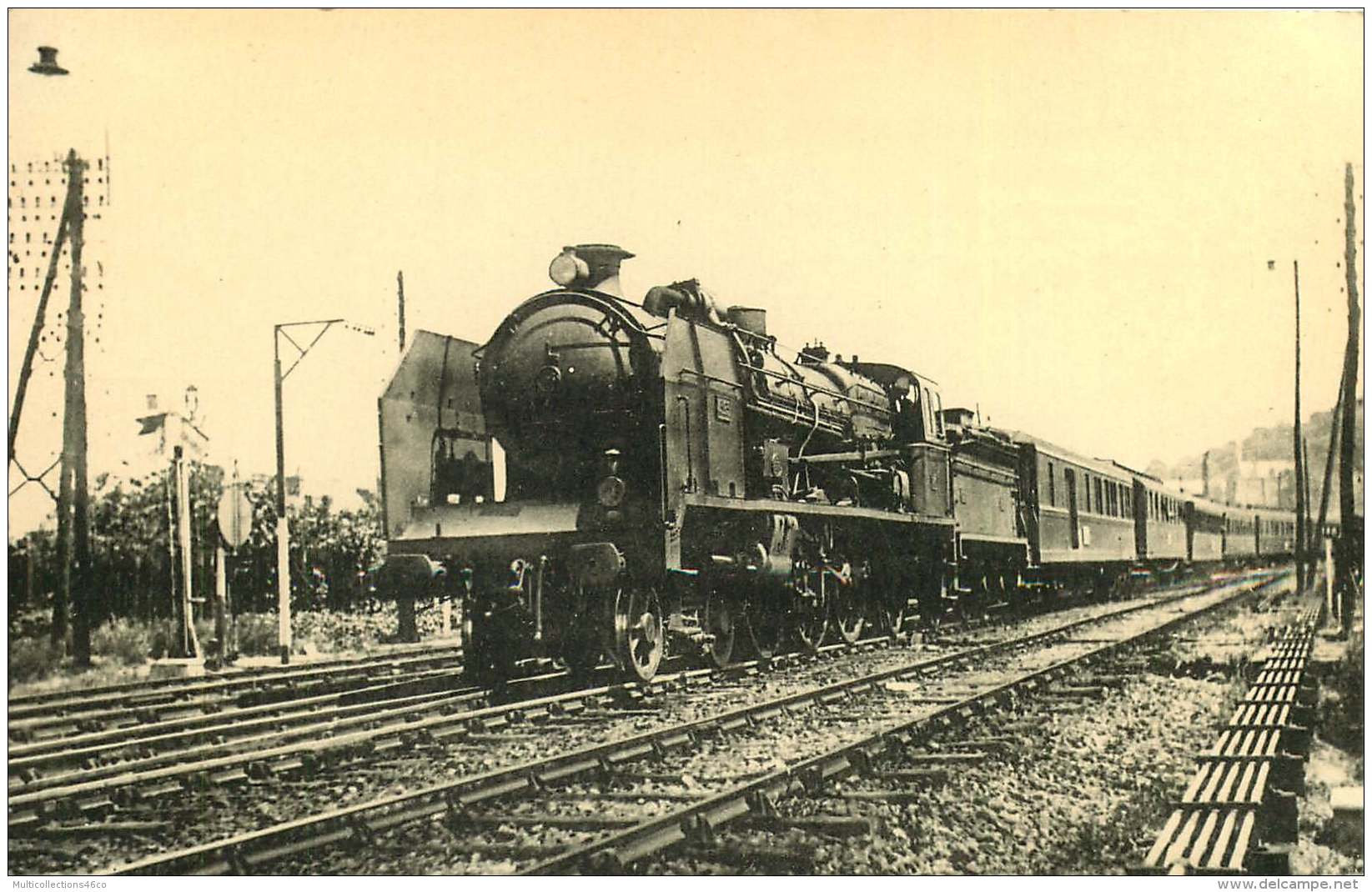 19 - 240317 - TRAIN LOCOMOTIVE TULLE CAPDENAC MONTAUBAN - Le 56 TOULOUSE PARIS REGION SUD OUEST Ex PO PACIFIC 4595 - Tulle