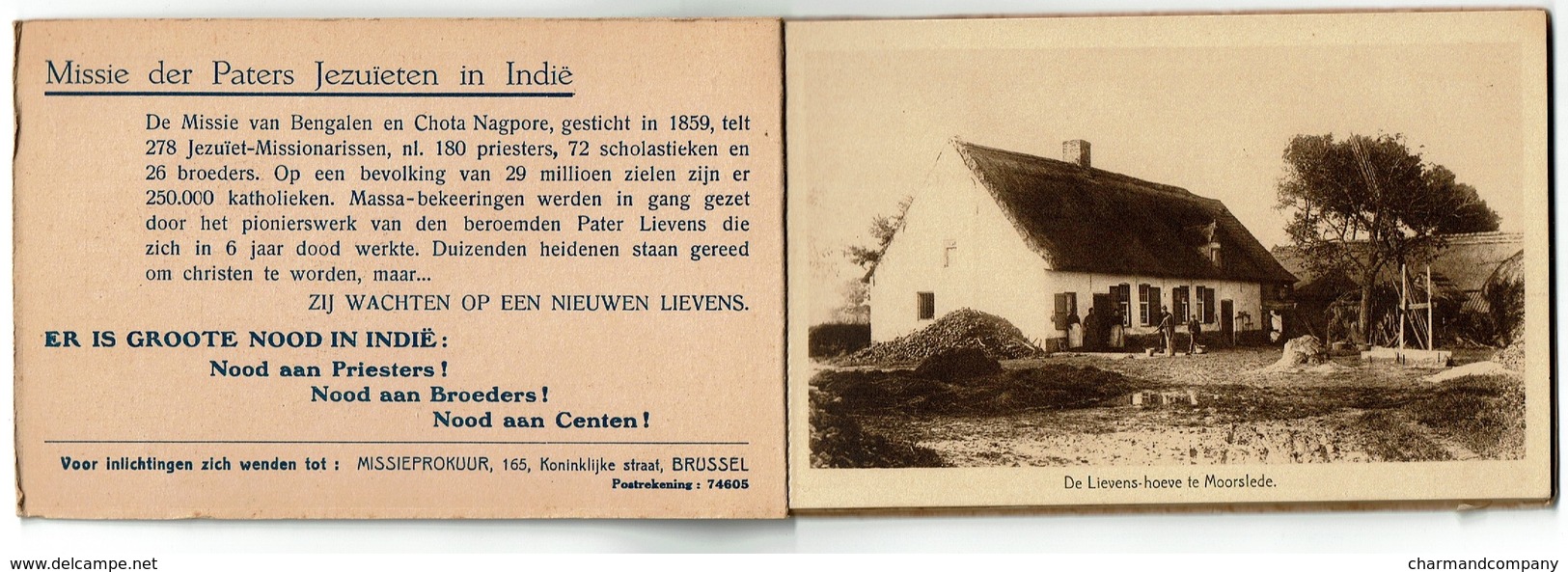 Lievens Kaarten - Moorslede - Roeselaere - Brugge - Drongen  - Missie Der Paters Jezuieten In Indië / Jésuites 11 Scans - Missions