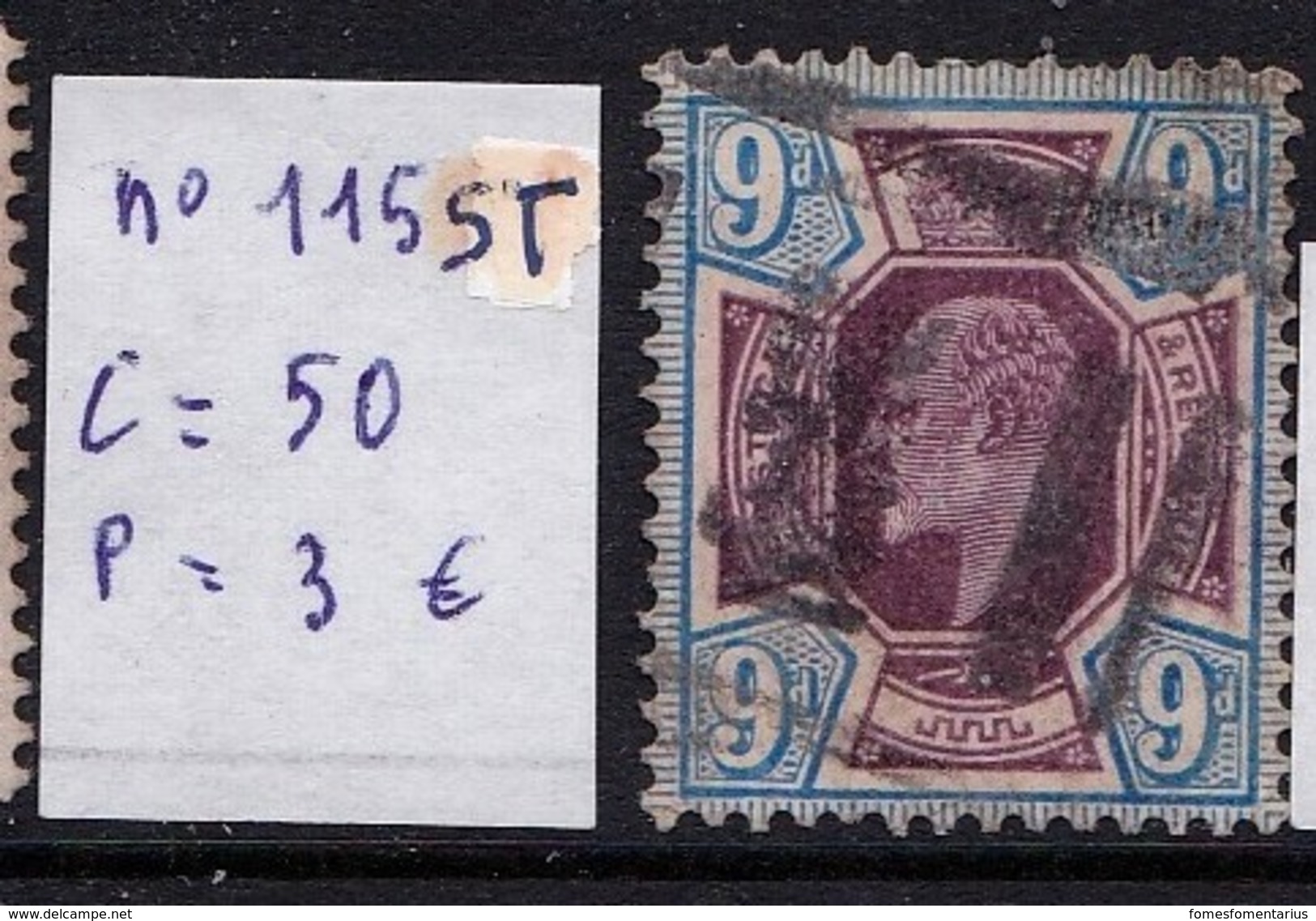 N° 115 ST à 5% Dela Cote - Used Stamps